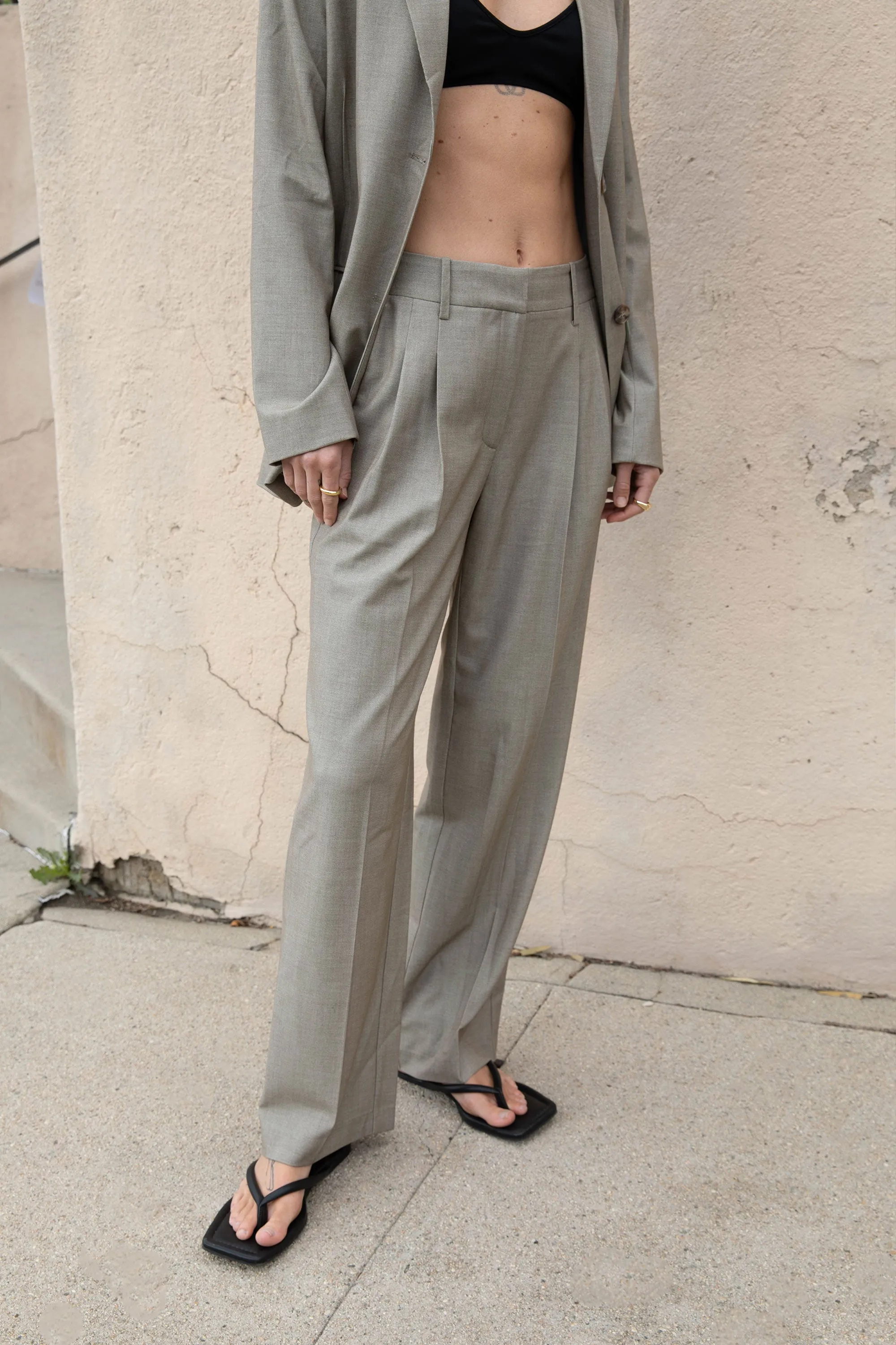 SUITING STRAIGHT LEG TROUSER sold by OAK AND FORT product image thumbnail 4