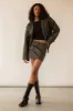 VEGAN LEATHER MOTO MINI SKIRT sold by OAK AND FORT