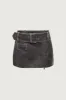 VEGAN LEATHER MOTO MINI SKIRT sold by OAK AND FORT