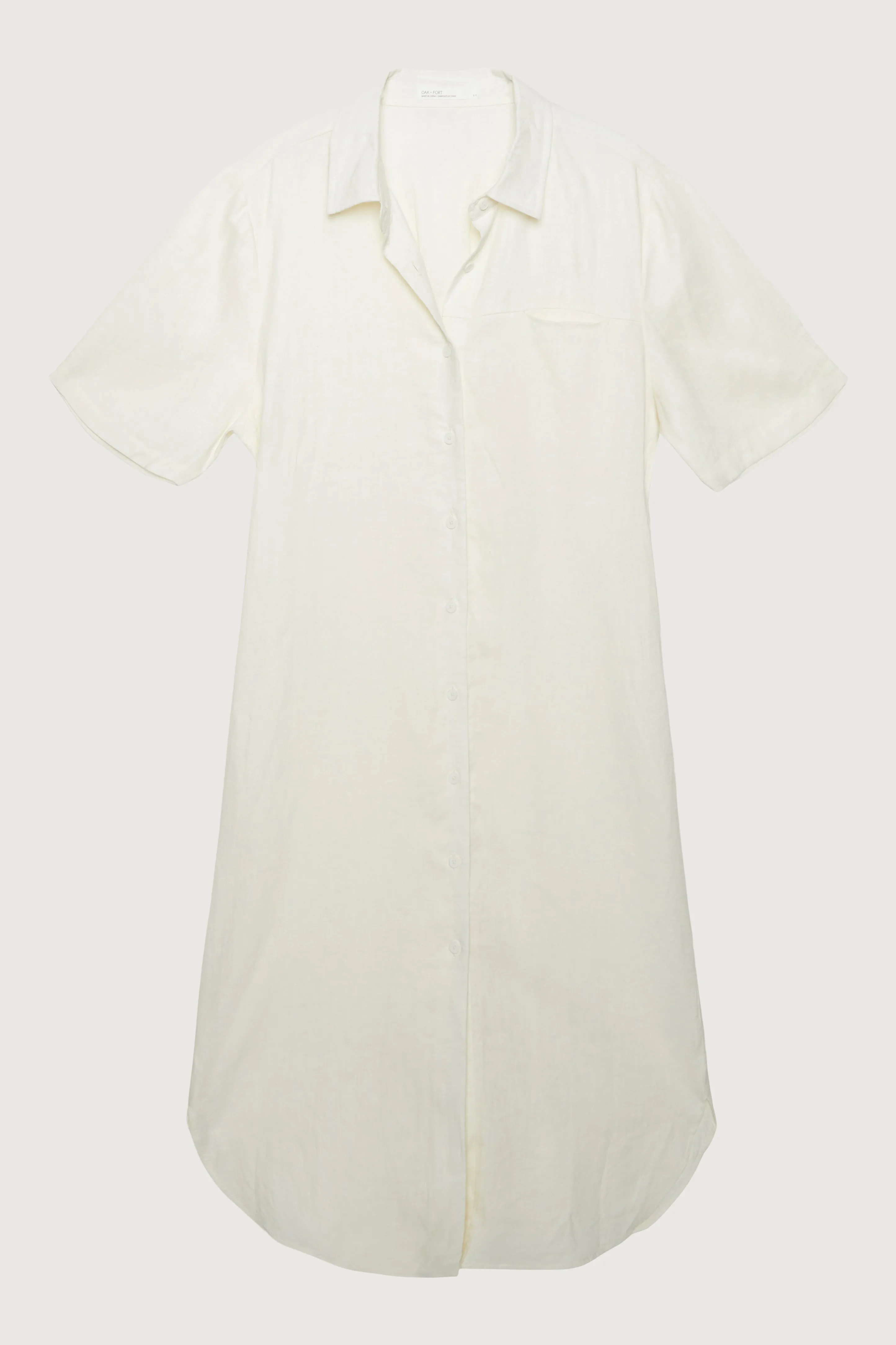 100% LINEN SHIRT DRESS sold by OAK AND FORT product image thumbnail 4