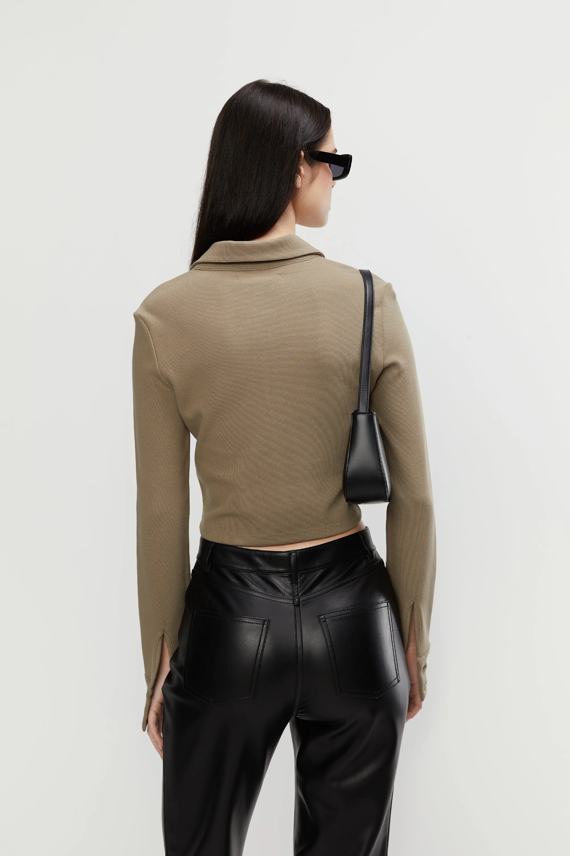 GATHERED BUTTON-UP sold by OAK AND FORT product image thumbnail 5