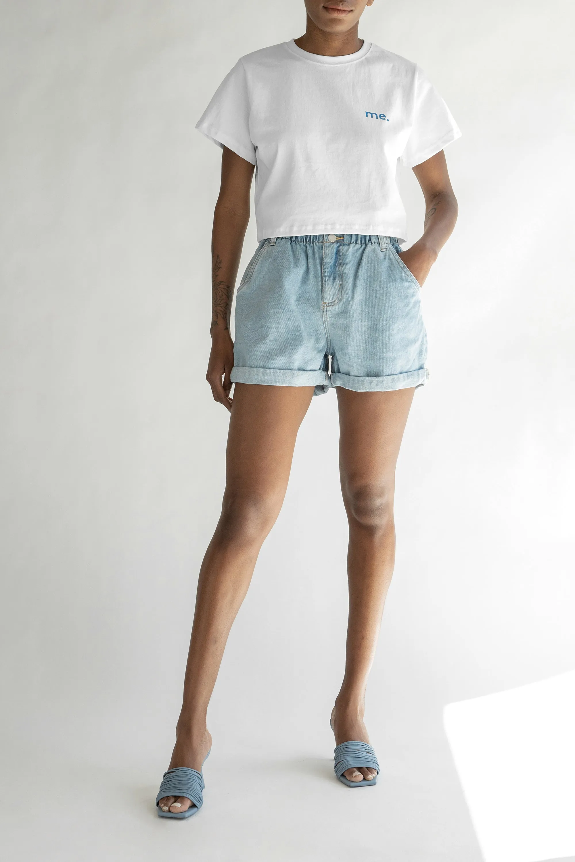 CROPPED GRAPHIC T-SHIRT sold by OAK AND FORT product image thumbnail 2