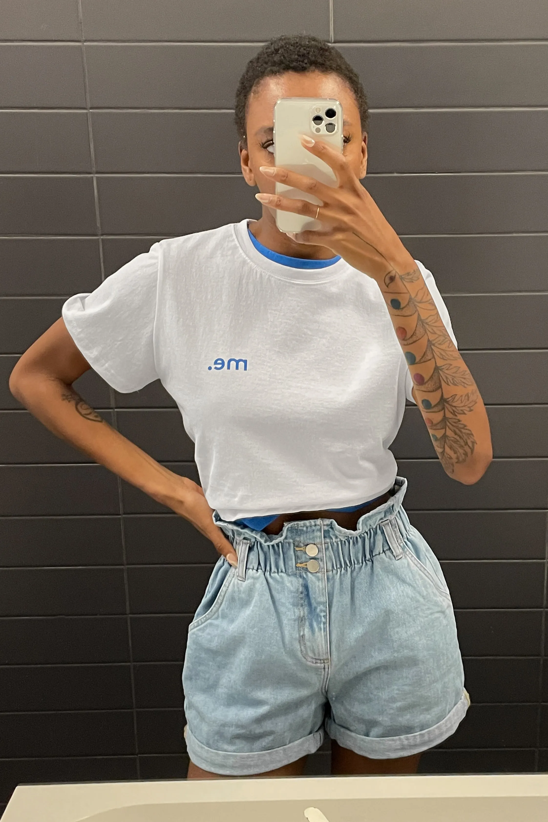 CROPPED GRAPHIC T-SHIRT sold by OAK AND FORT product image thumbnail 4