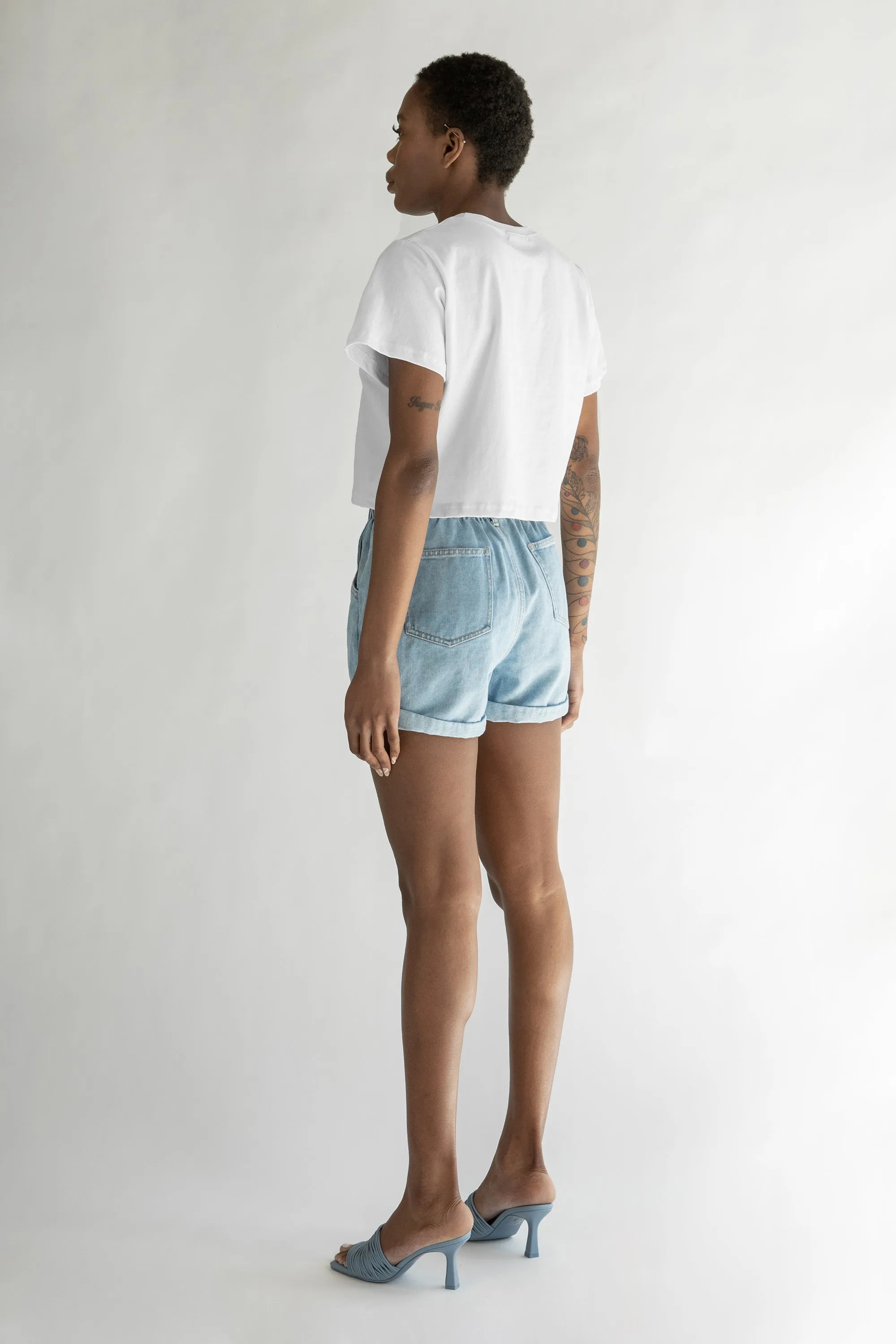 CROPPED GRAPHIC T-SHIRT sold by OAK AND FORT product image thumbnail 3