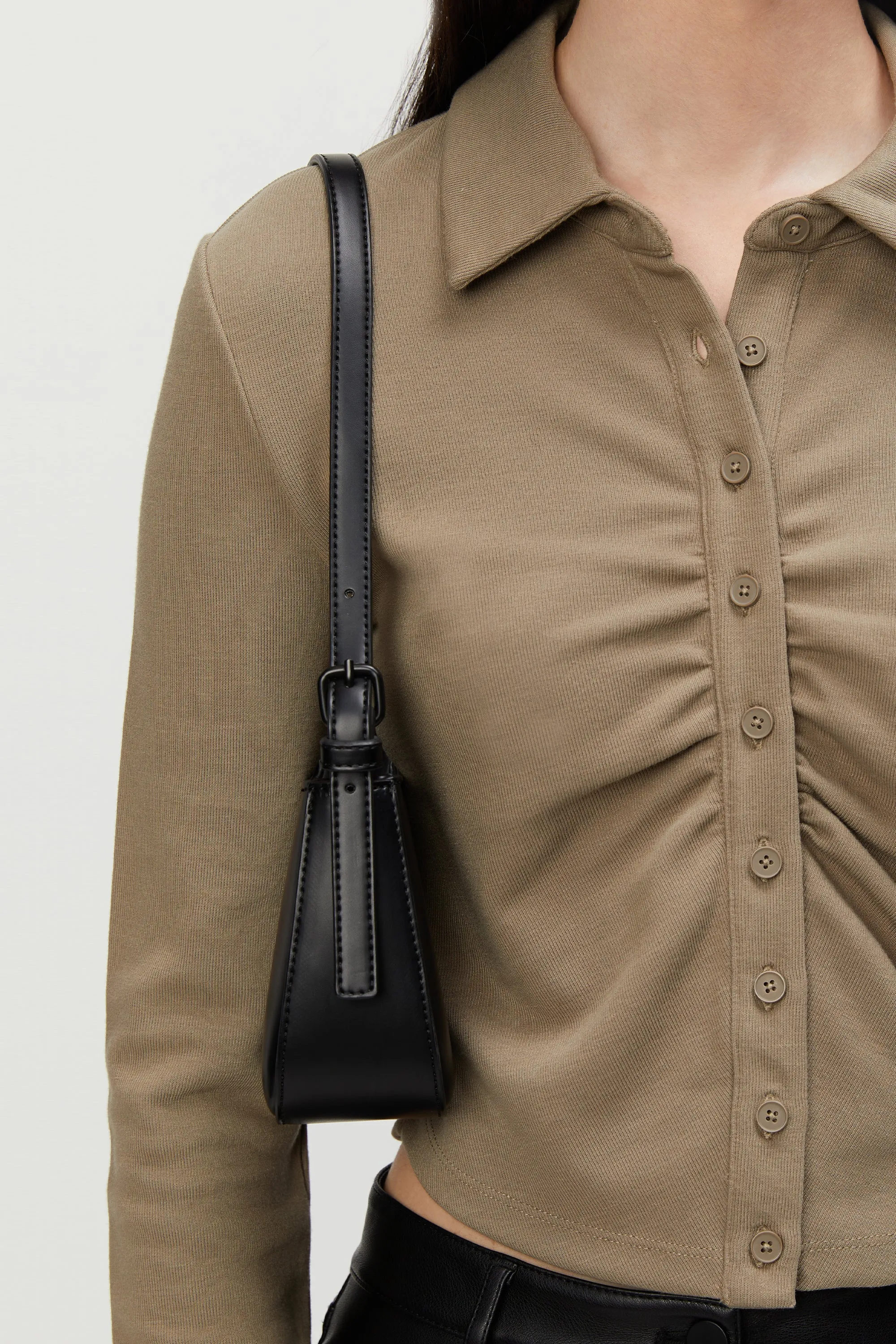 GATHERED BUTTON-UP sold by OAK AND FORT product image thumbnail 4