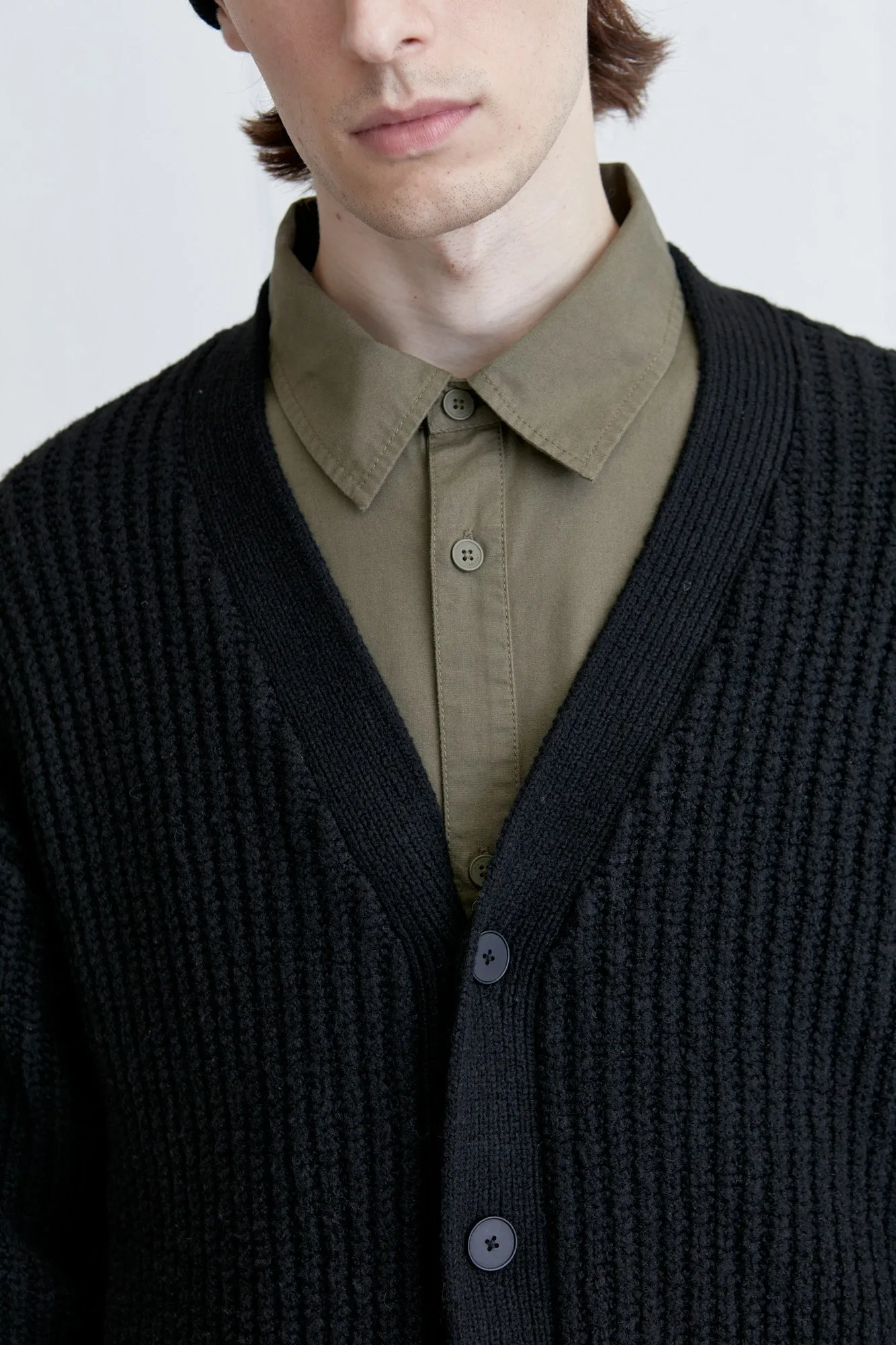 RIB-KNIT CARDIGAN sold by OAK AND FORT product image thumbnail 5