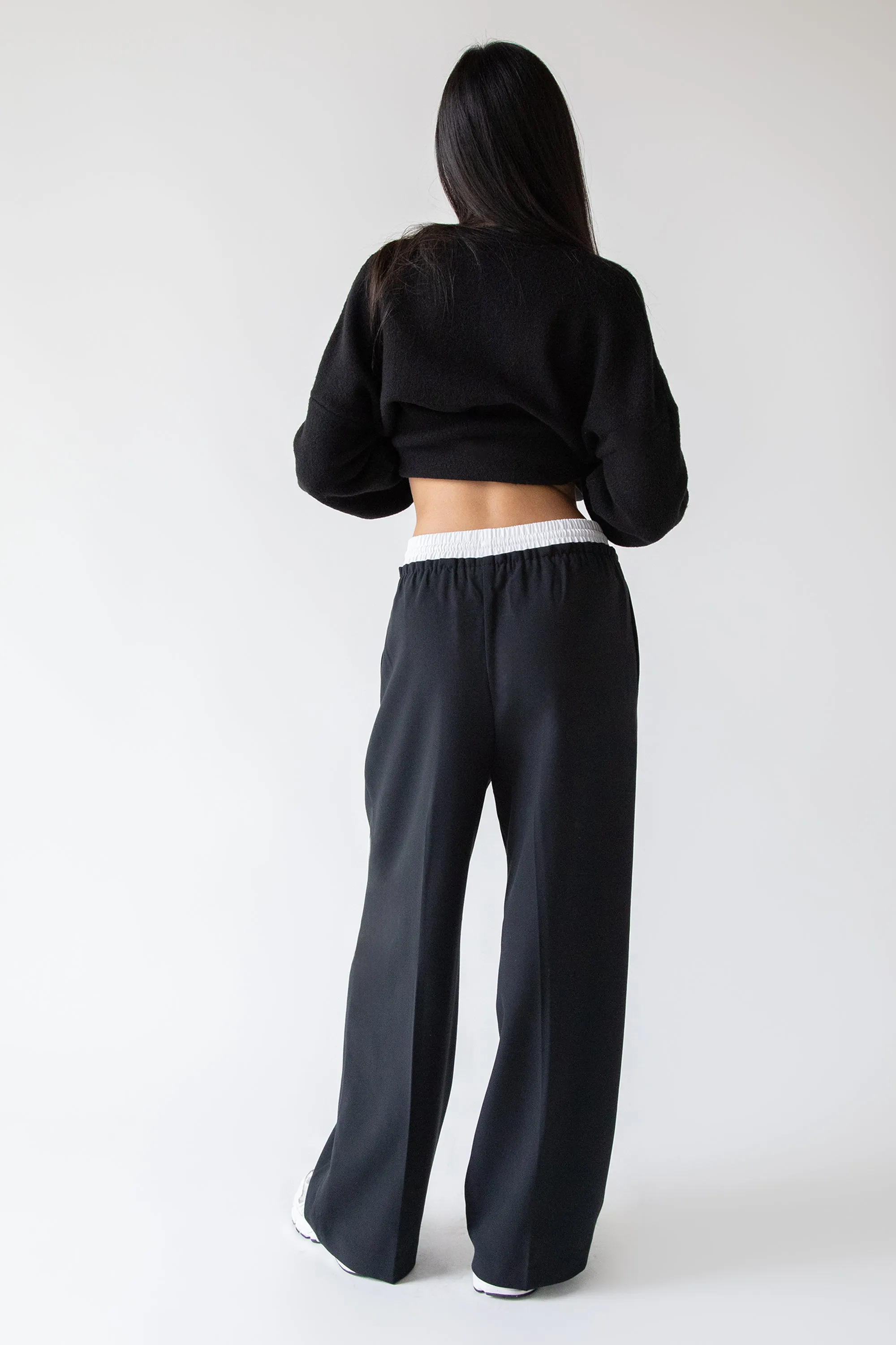 EXPOSED ELASTIC WAISTBAND DRESS PANT sold by OAK AND FORT product image thumbnail 4
