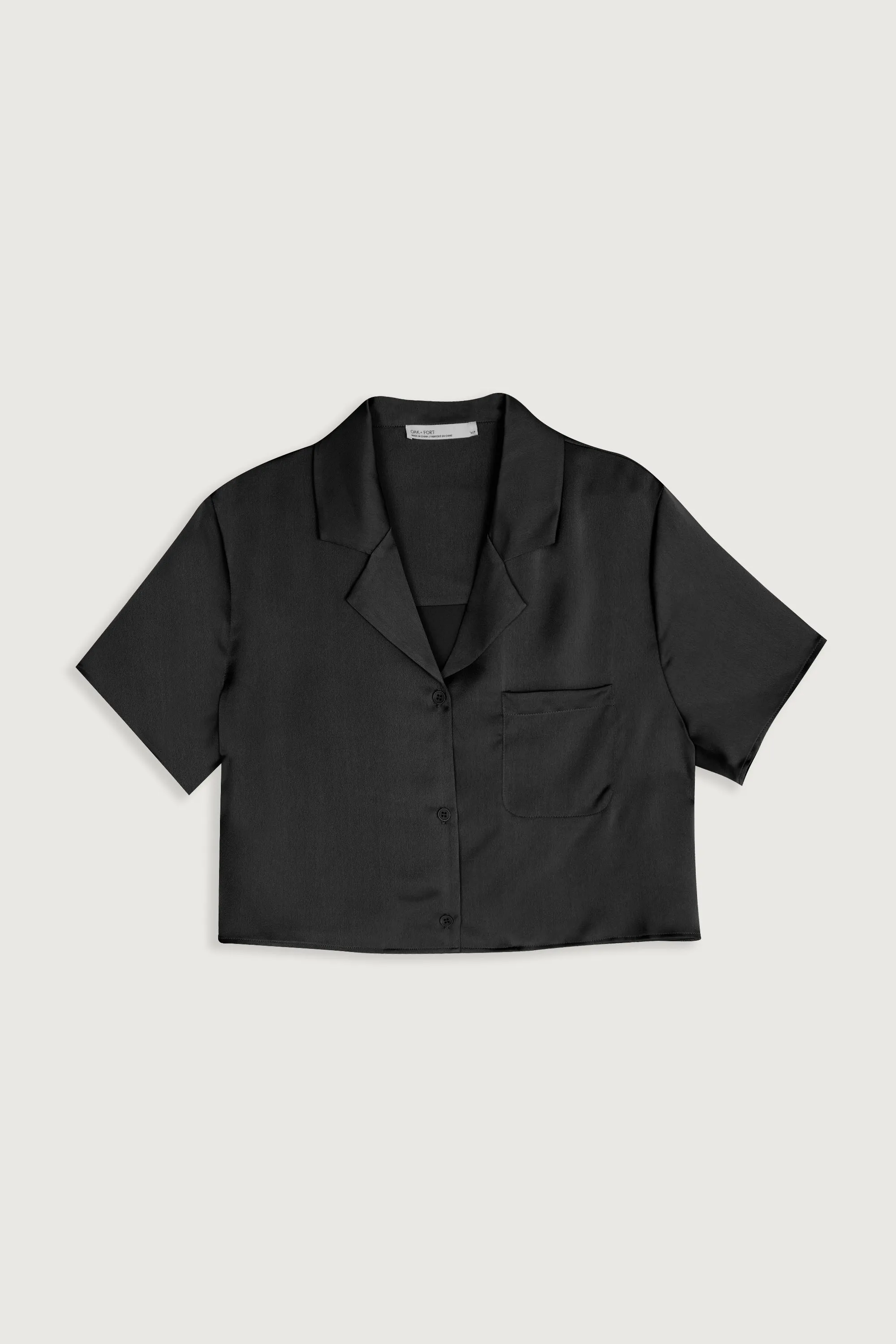 CROPPED COLLARED SHIRT sold by OAK AND FORT product image thumbnail 2