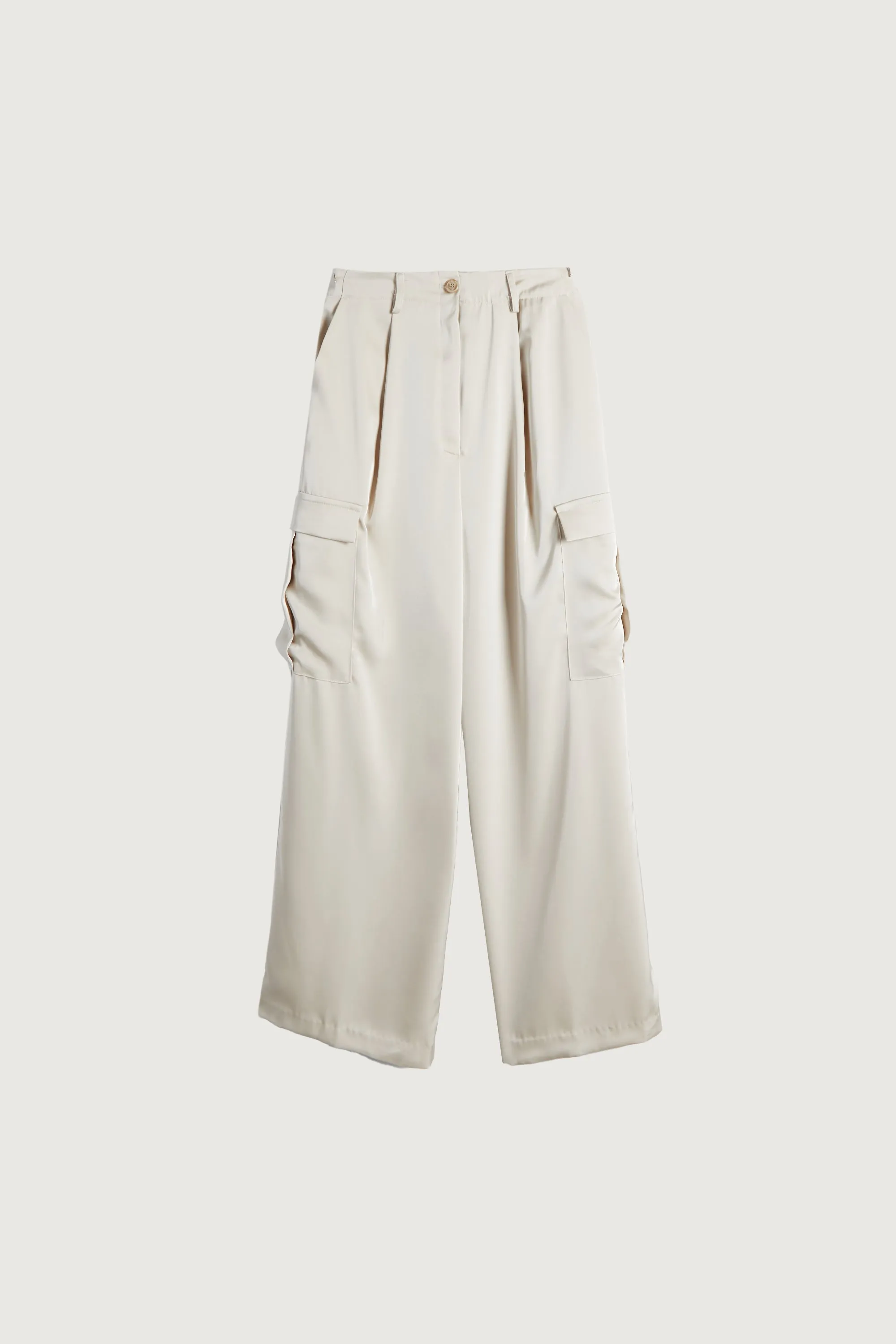SATIN TROUSERS WITH CARGO POCKETS sold by OAK AND FORT product image thumbnail 5