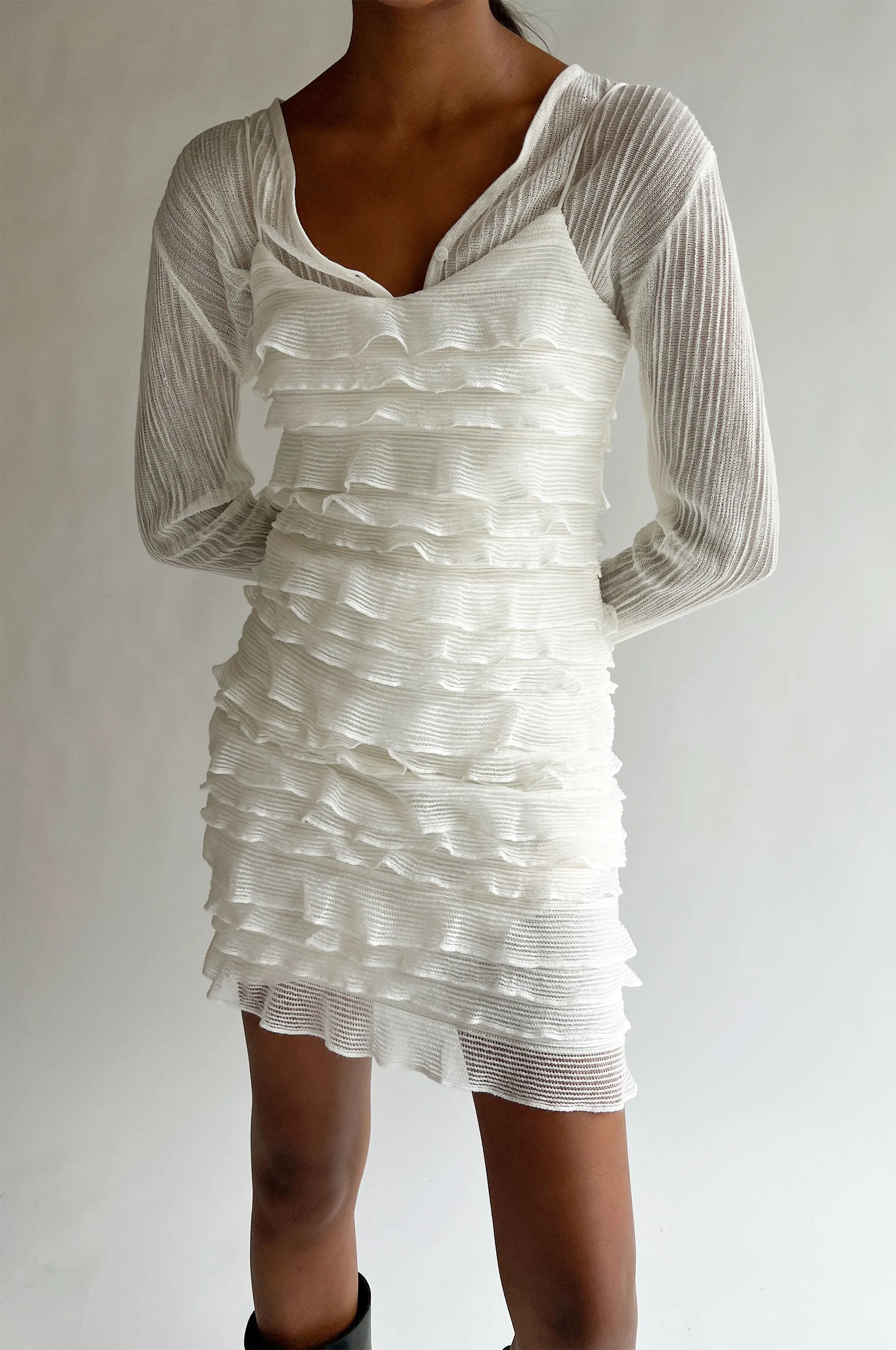 RUFFLED LAYER MINI DRESS sold by OAK AND FORT
