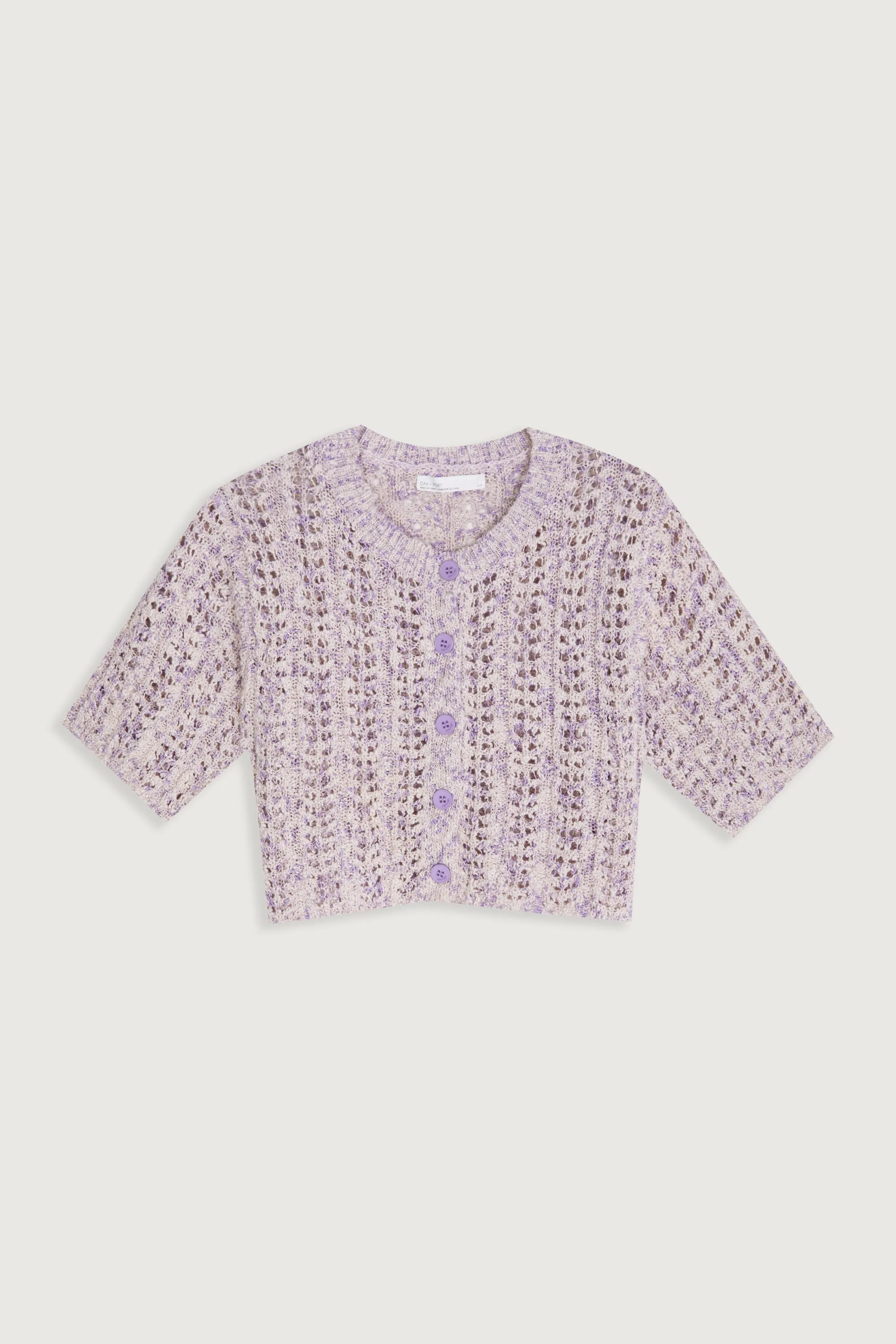 TEXTURED KNIT CARDIGAN sold by OAK AND FORT product image thumbnail 3