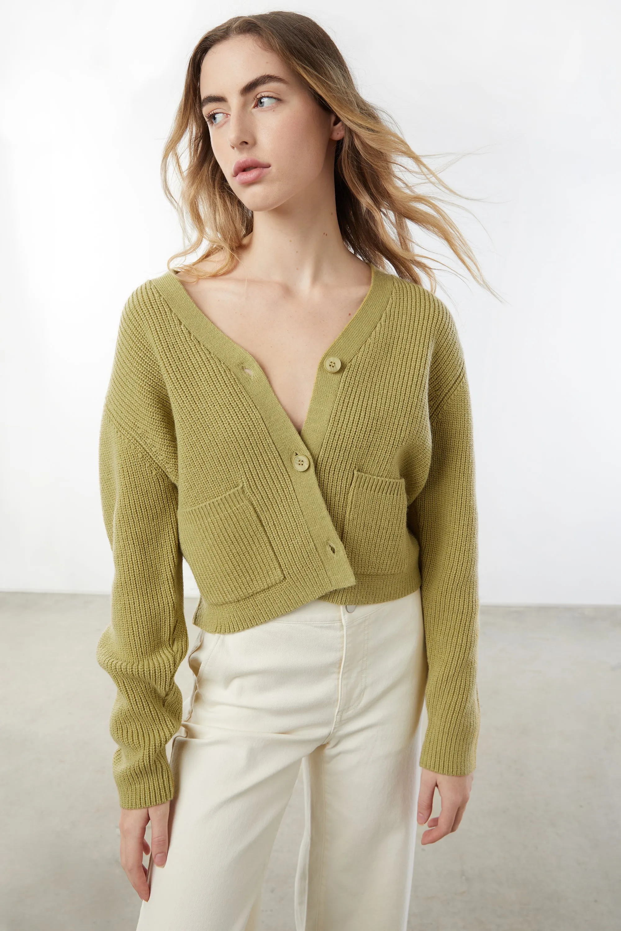 CROPPED CARDIGAN sold by OAK AND FORT