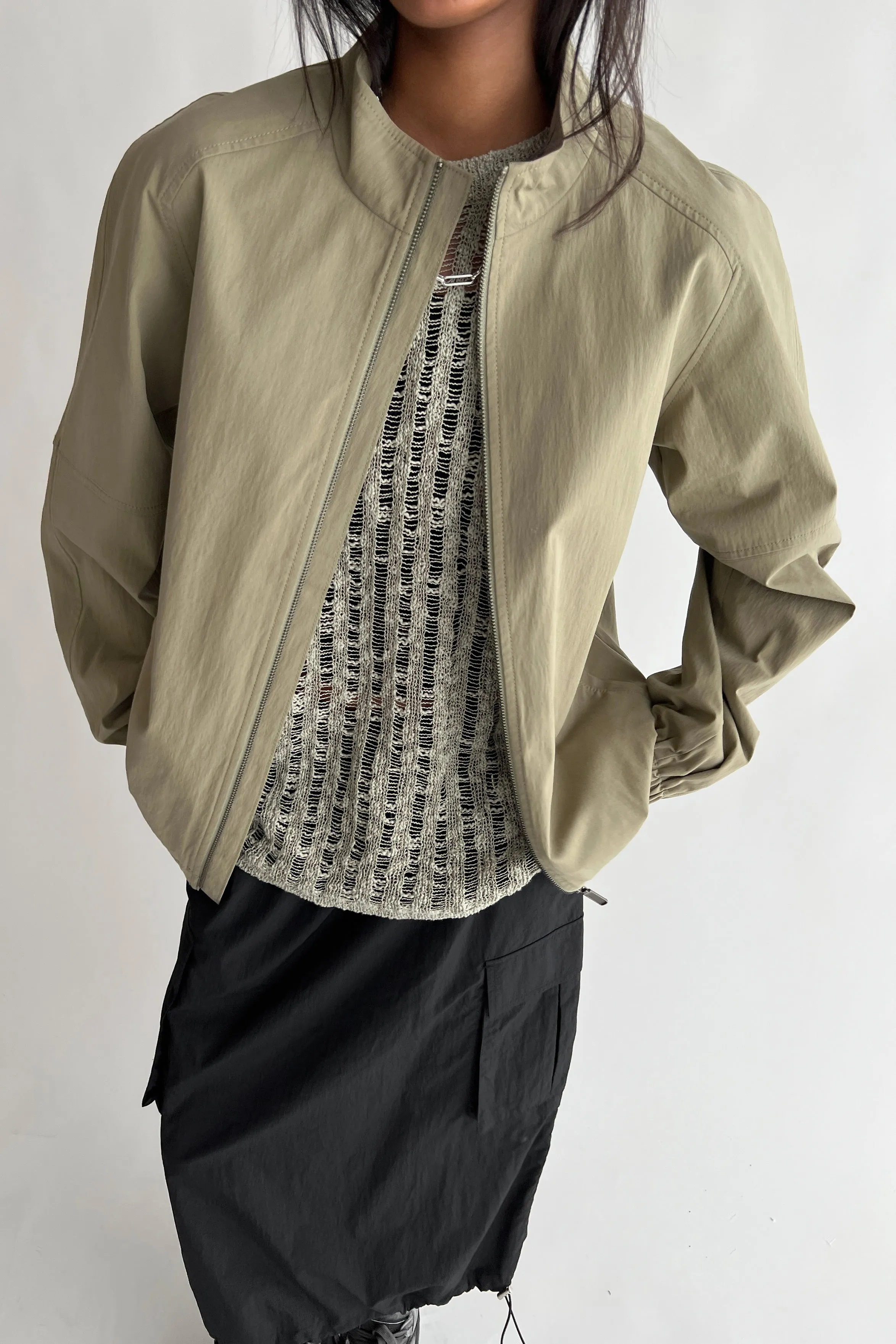 COTTON NYLON COACH JACKET sold by OAK AND FORT product image thumbnail 5