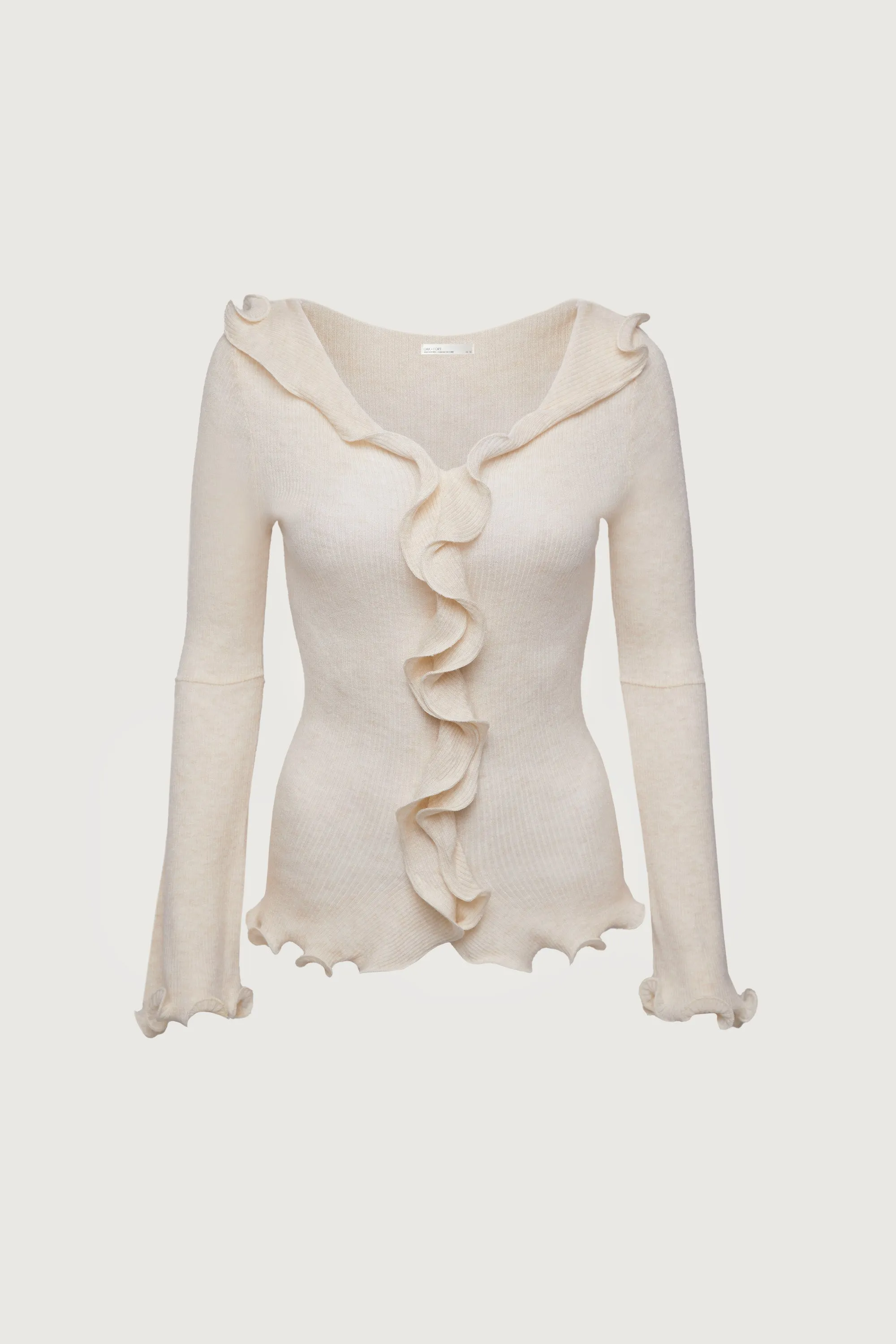 TOP WITH RUFFLE DETAIL sold by OAK AND FORT product image thumbnail 4