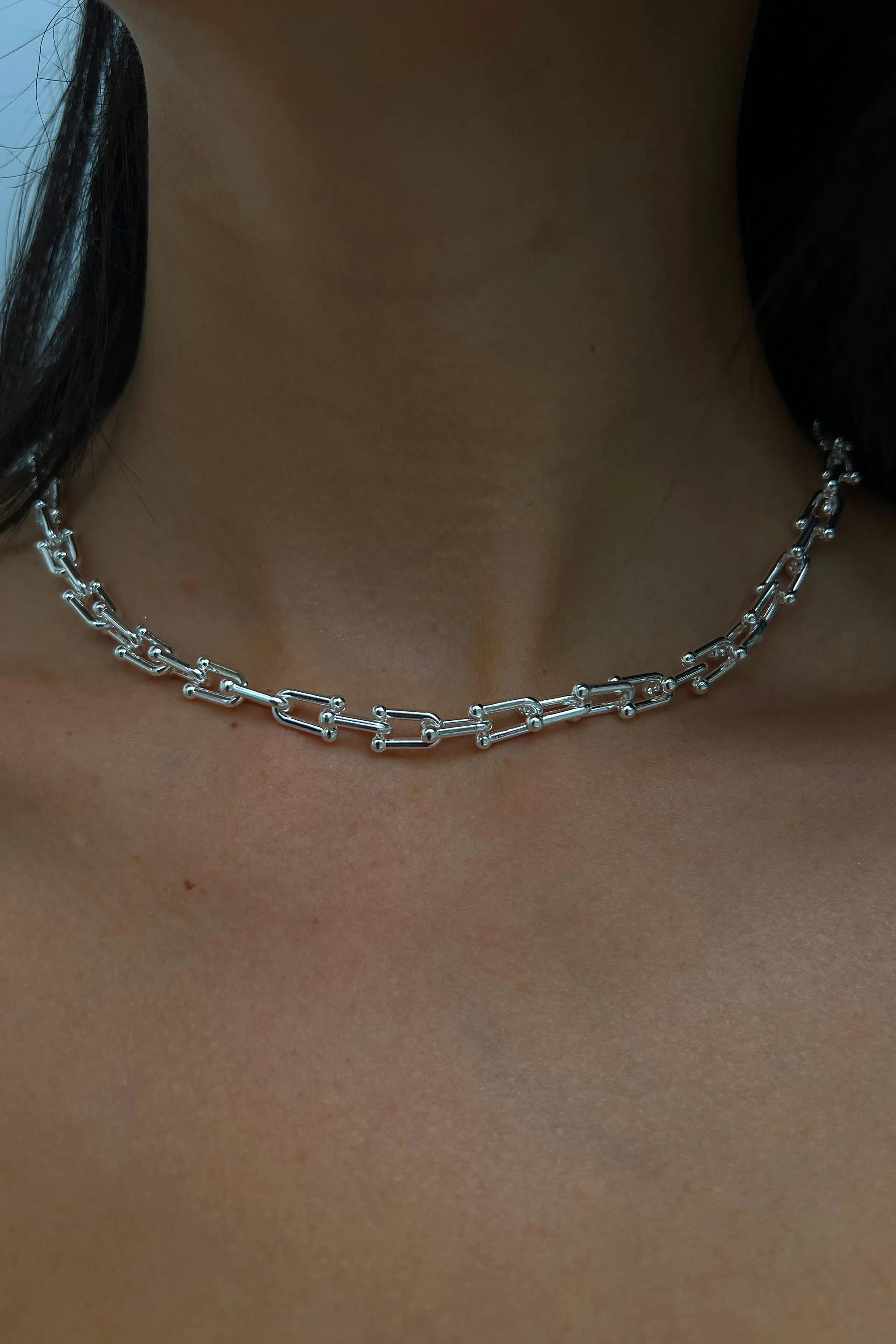 ORGANIC SHAPE CHAIN NECKLACE sold by OAK AND FORT product image thumbnail 3