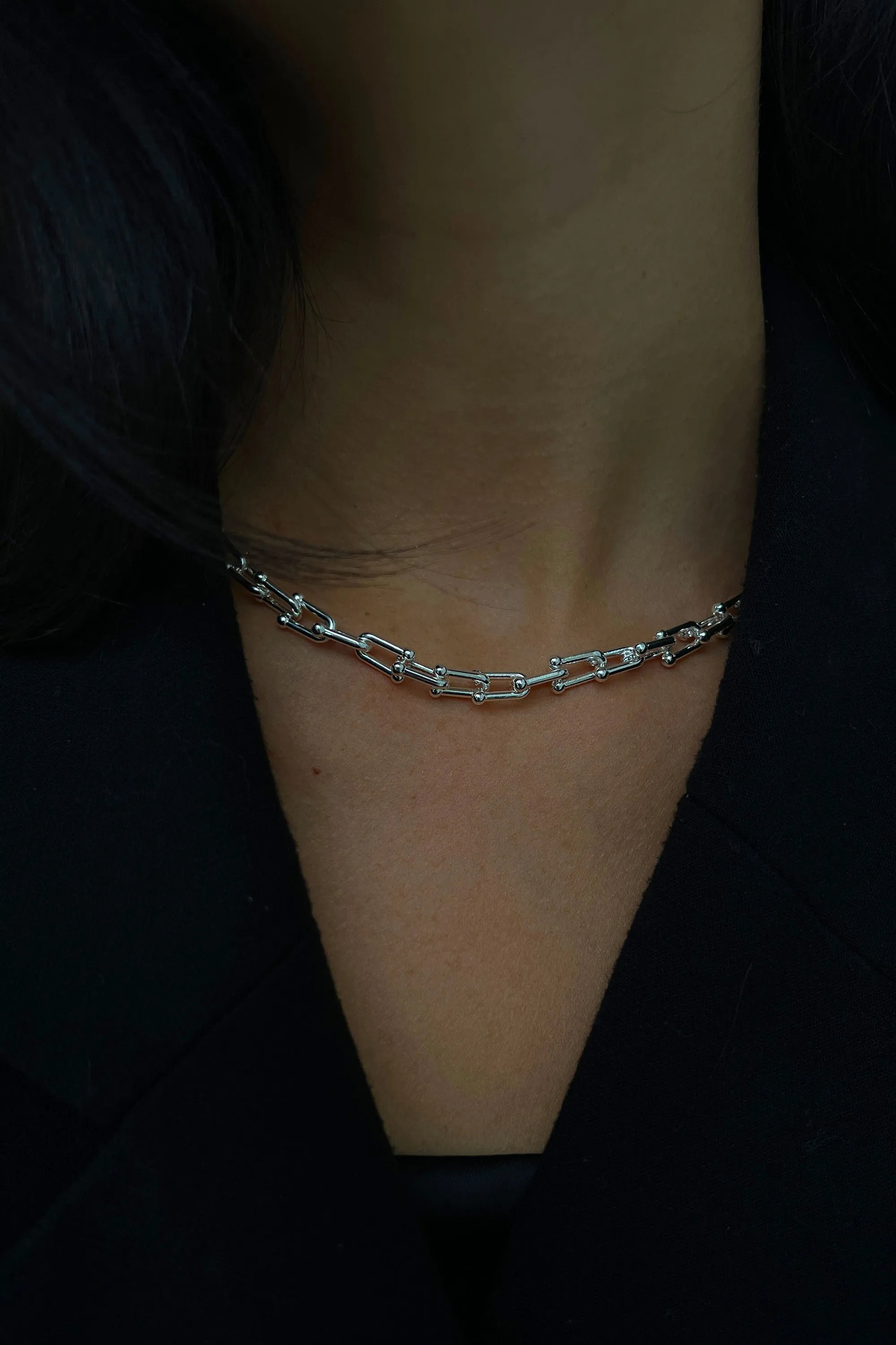 ORGANIC SHAPE CHAIN NECKLACE sold by OAK AND FORT product image thumbnail 4