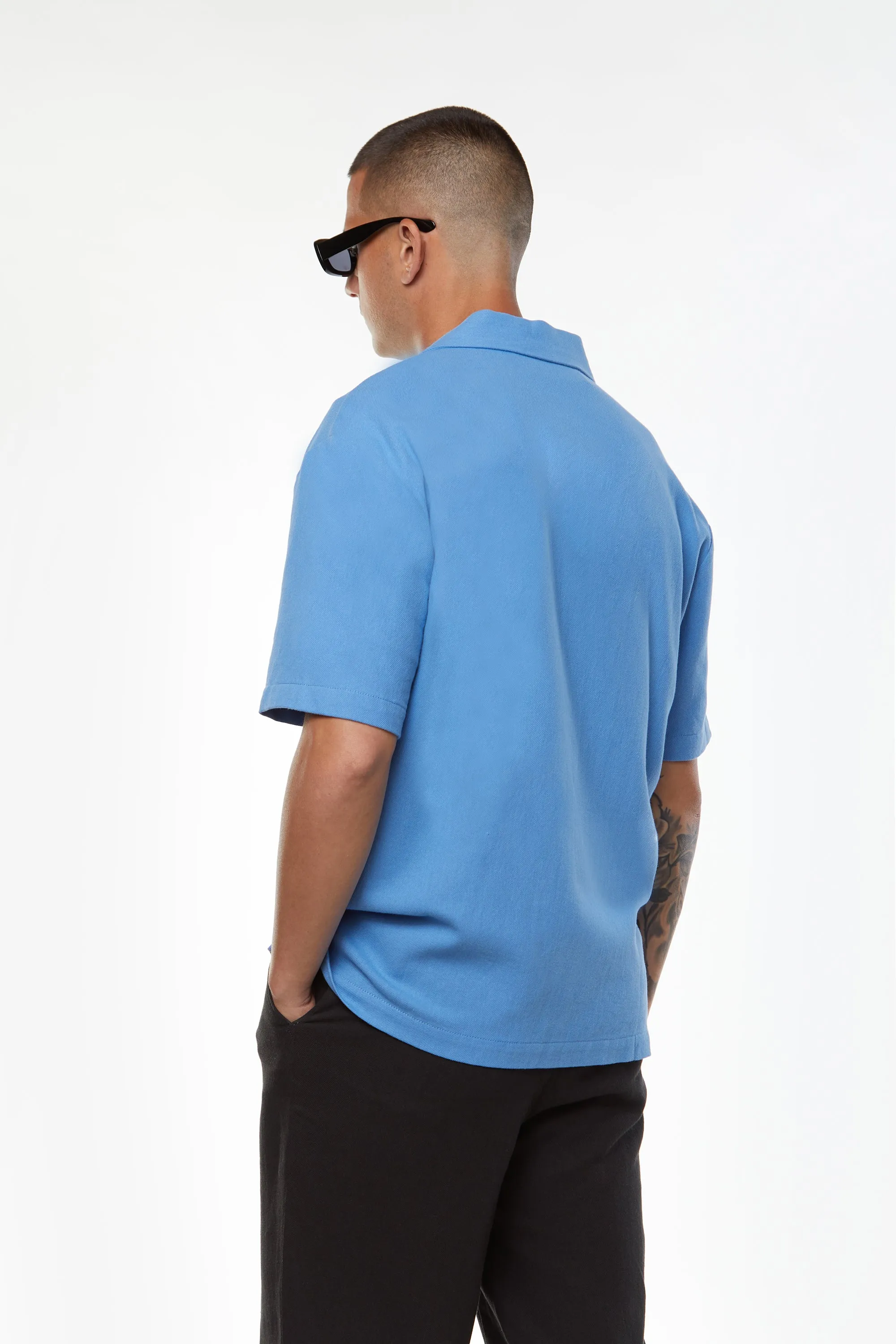 LINEN BUTTON UP SHIRT sold by OAK AND FORT product image thumbnail 4