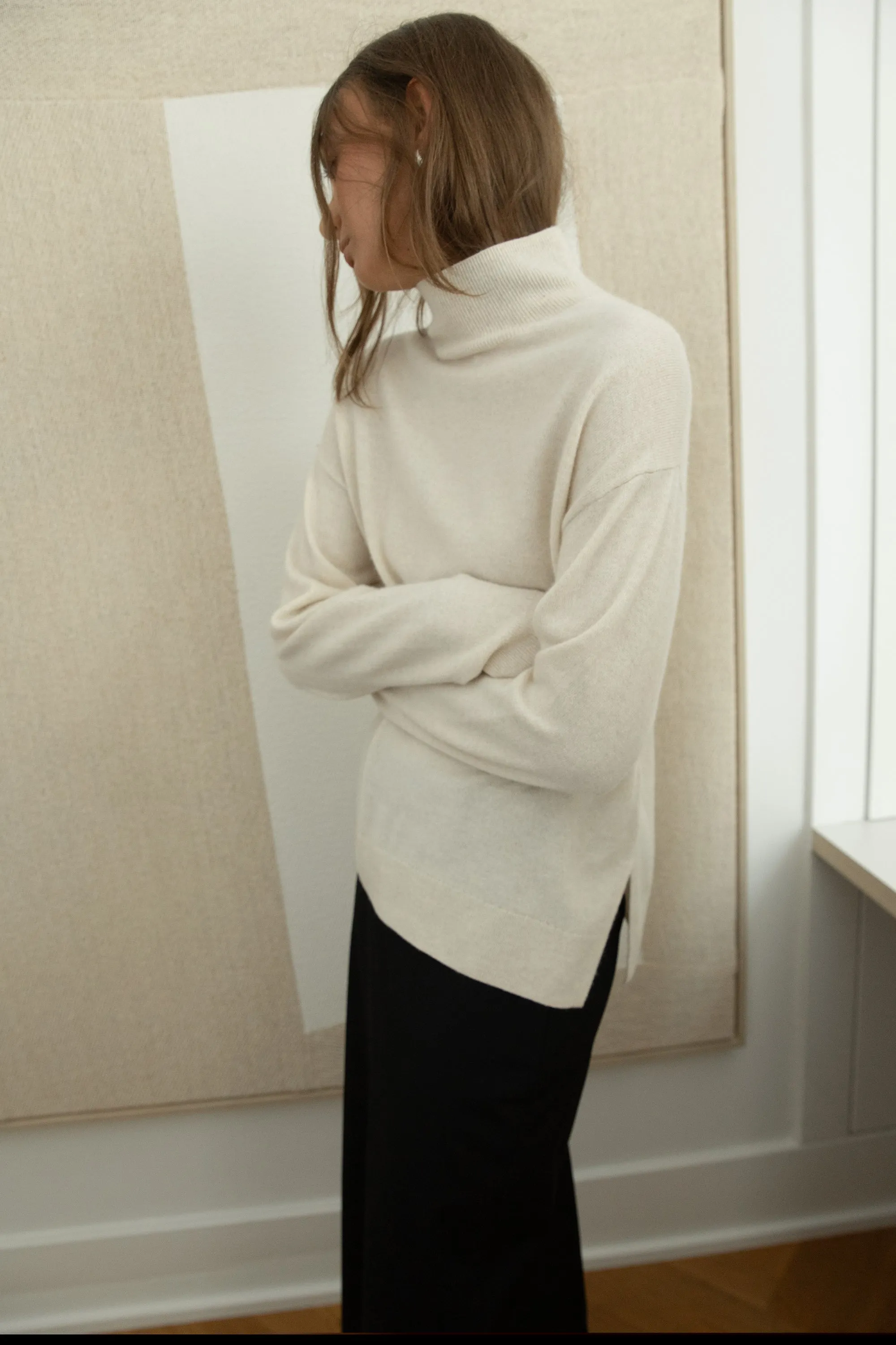 100% CASHMERE TURTLENECK SWEATER sold by OAK AND FORT