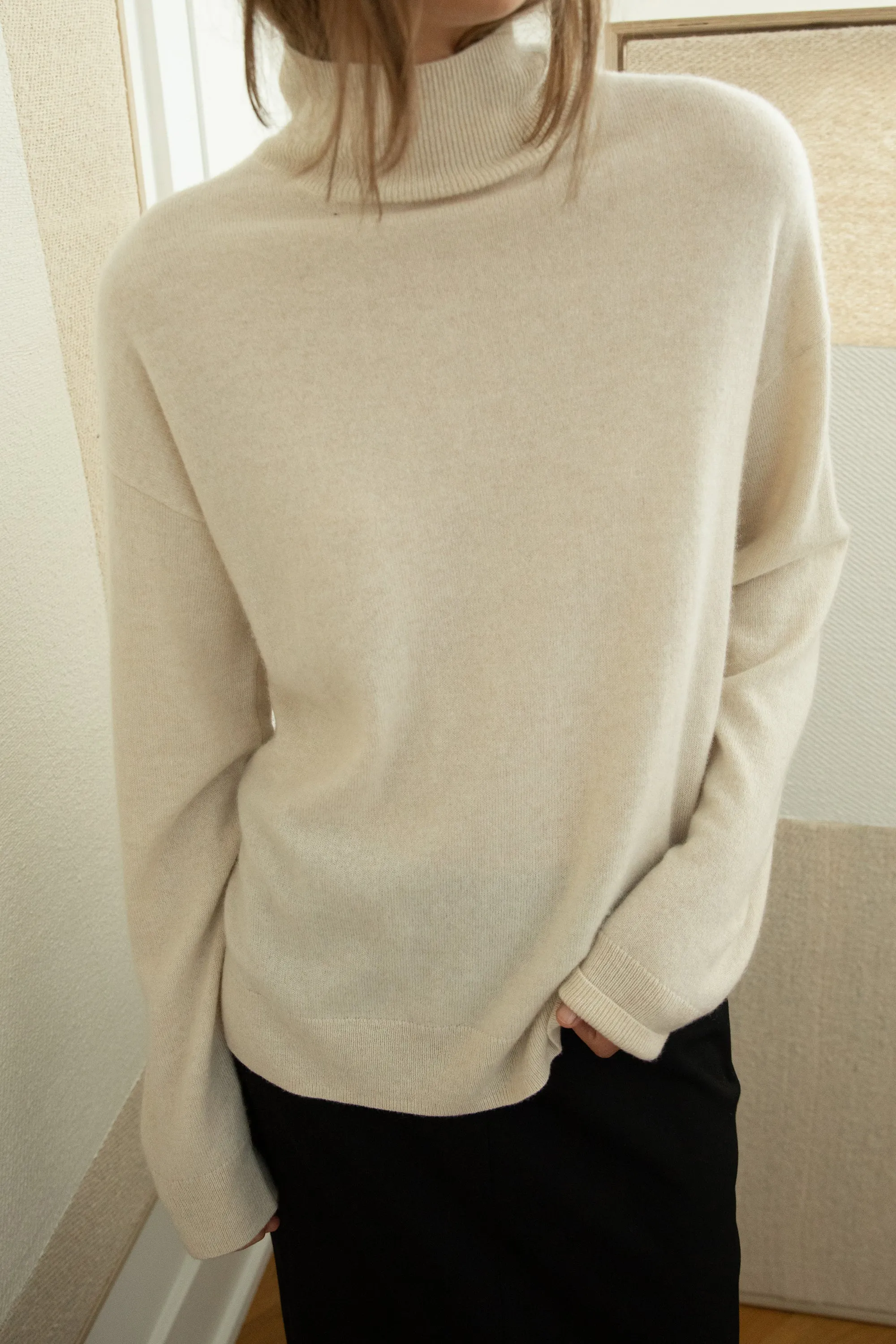100% CASHMERE TURTLENECK SWEATER sold by OAK AND FORT product image thumbnail 3