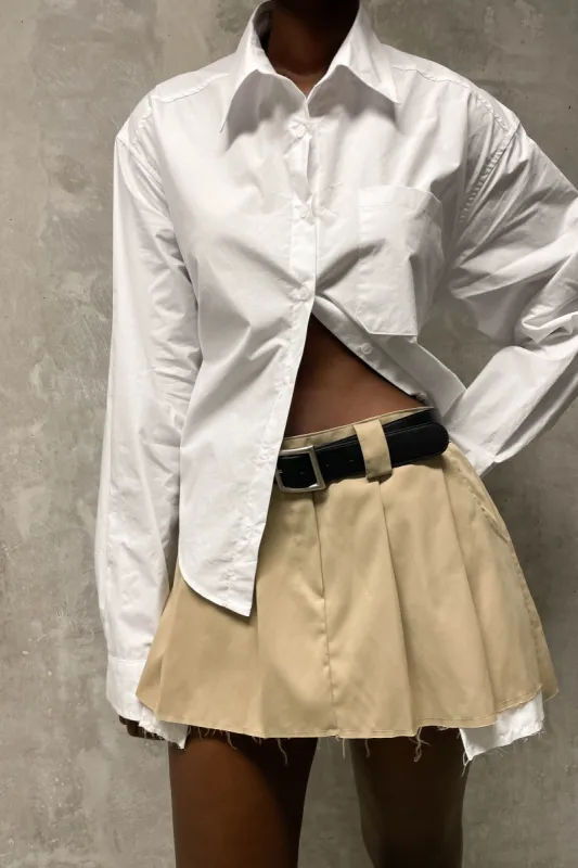 PLEATED MINI SKIRT sold by OAK AND FORT