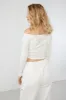OFF SHOULDER BUTTONED FRONT TOP sold by OAK AND FORT
