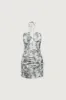 RUCHED HALTER MINI DRESS sold by OAK AND FORT