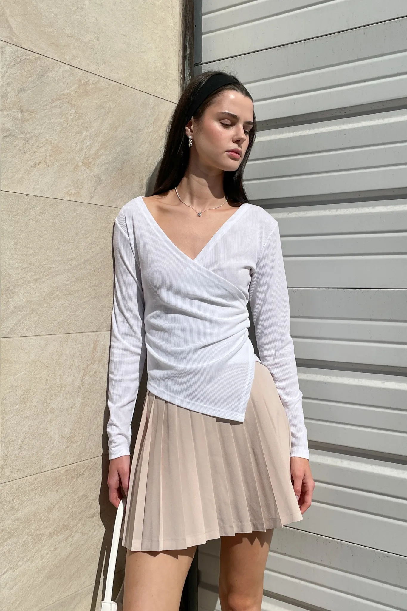 WRAP LONG SLEEVE TOP sold by OAK AND FORT