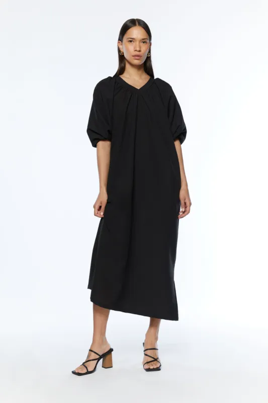 PUFF SLEEVE MAXI DRESS sold by OAK AND FORT