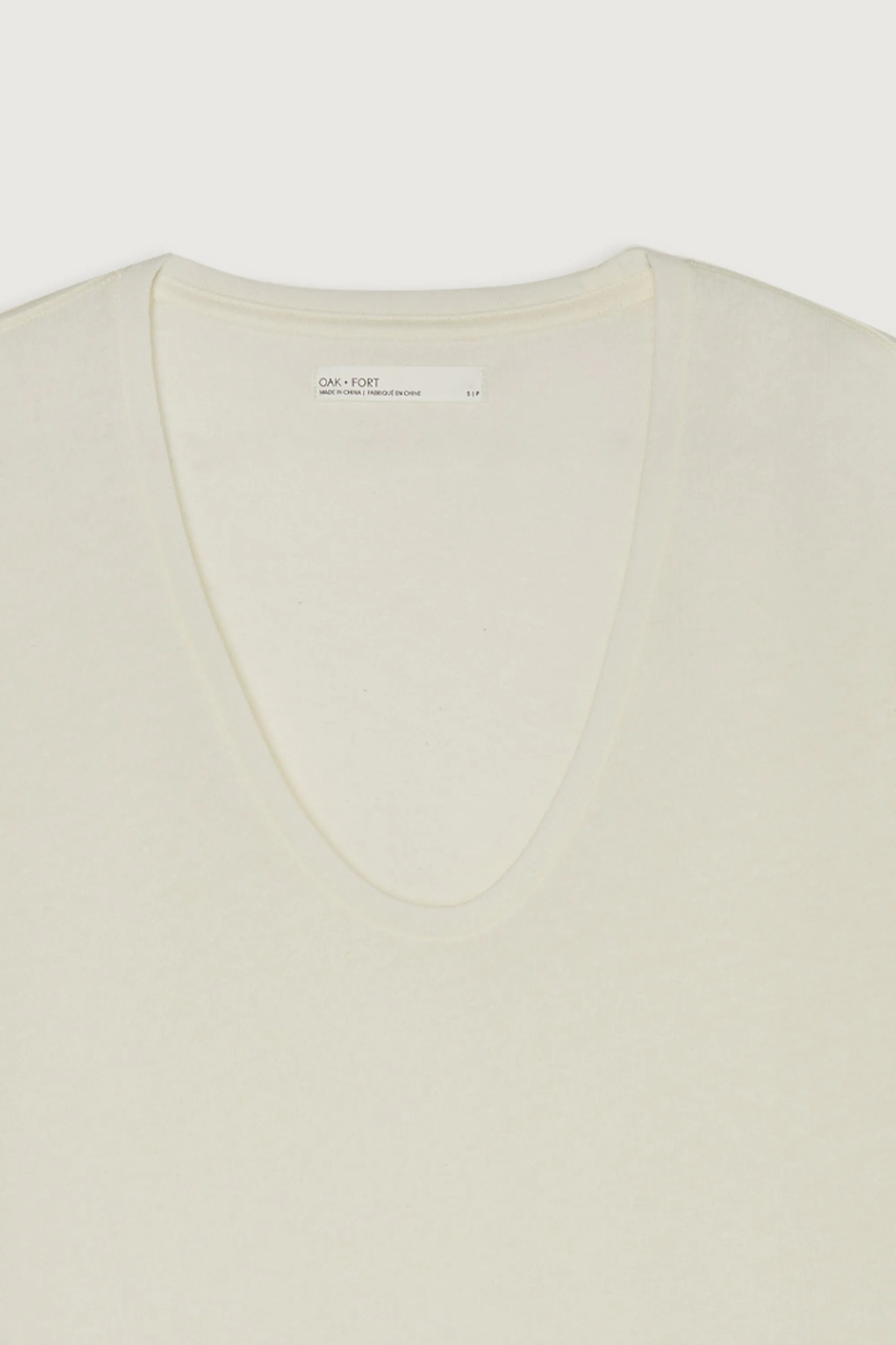 LINEN BLEND T-SHIRT sold by OAK AND FORT product image thumbnail 5