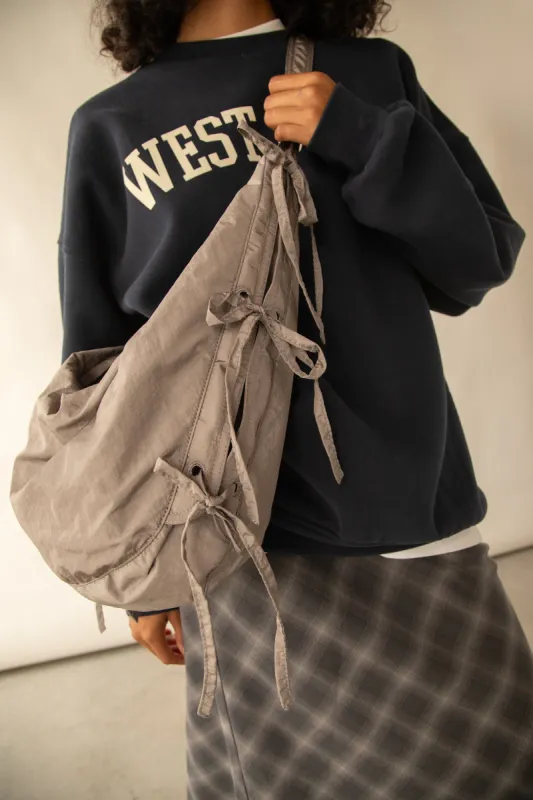 LARGE SHOULDER BAG WITH BOWS sold by OAK AND FORT