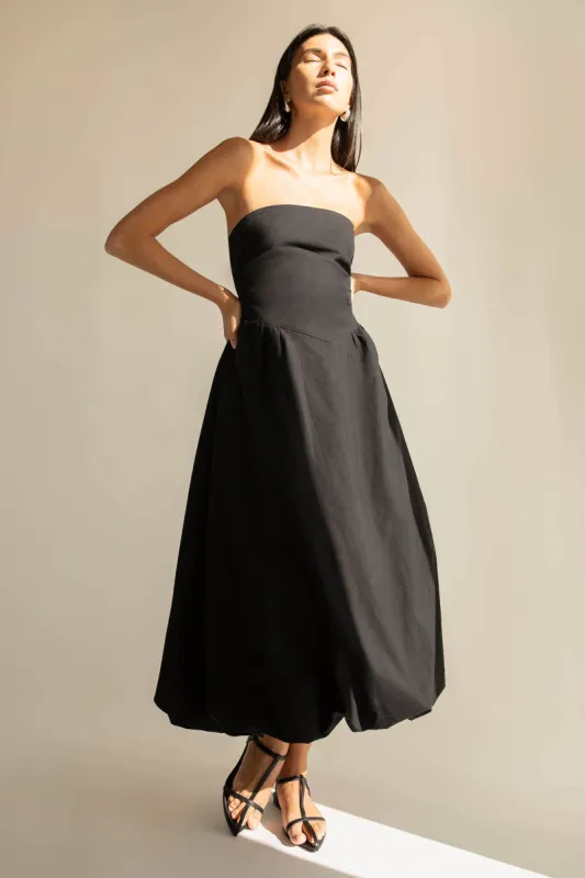 STRAPLESS BUBBLE HEM DRESS sold by OAK AND FORT