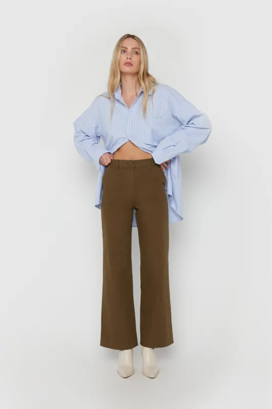 RELAXED FIT TWILL PANT sold by OAK AND FORT