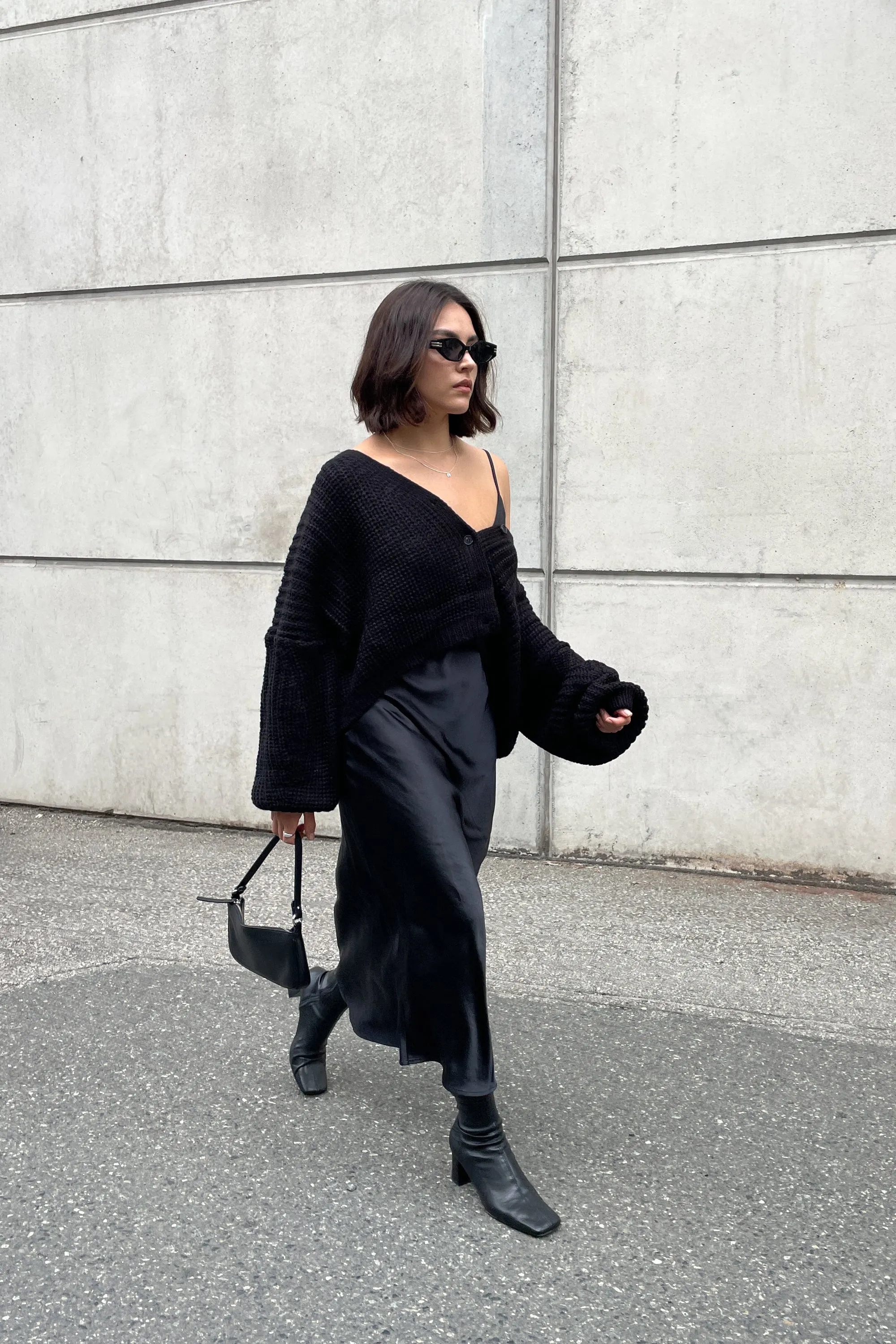 CROPPED BUTTON FRONT CARDIGAN sold by OAK AND FORT product image thumbnail 2