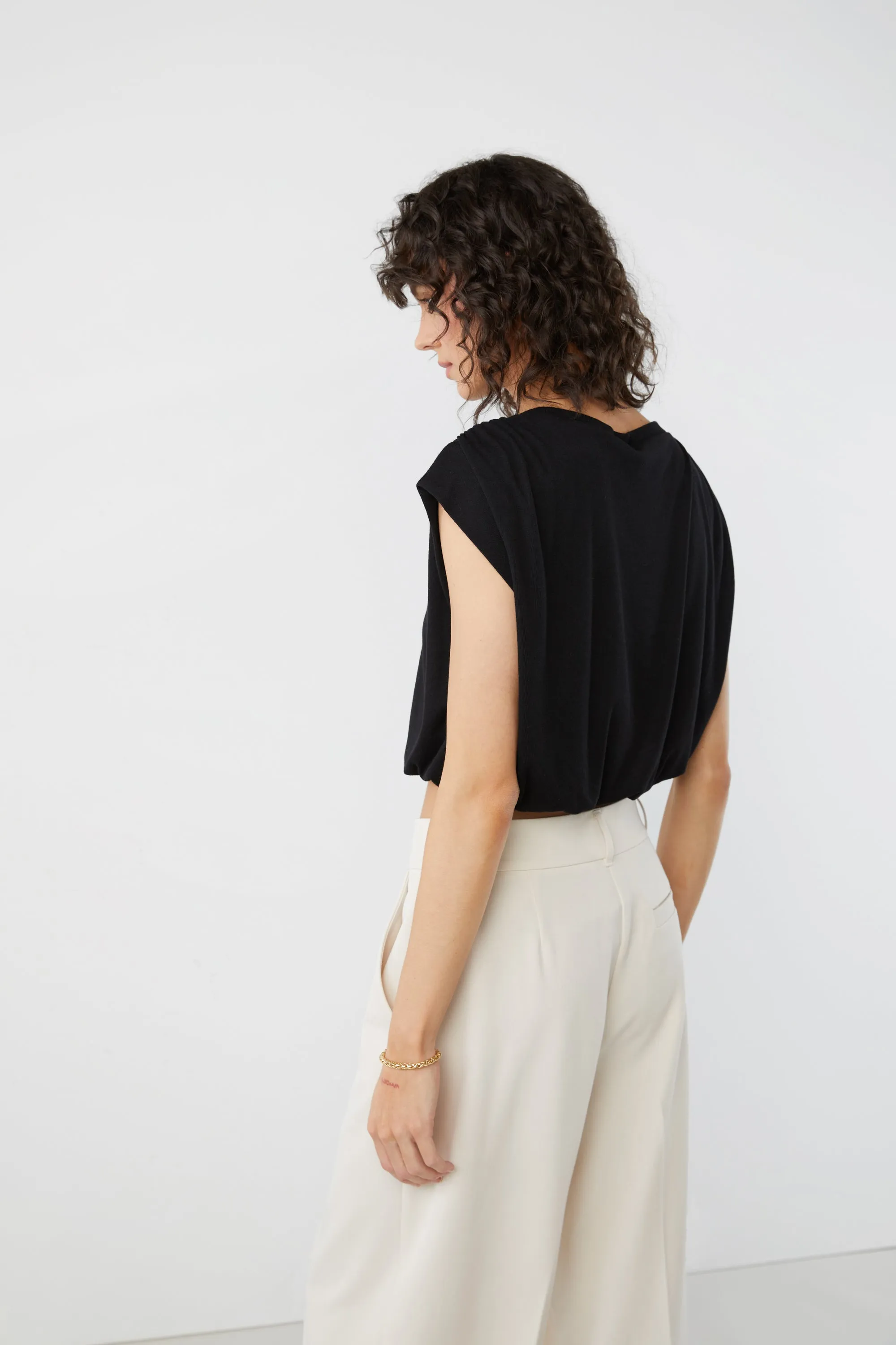CROPPED WIDE TOP sold by OAK AND FORT product image thumbnail 4