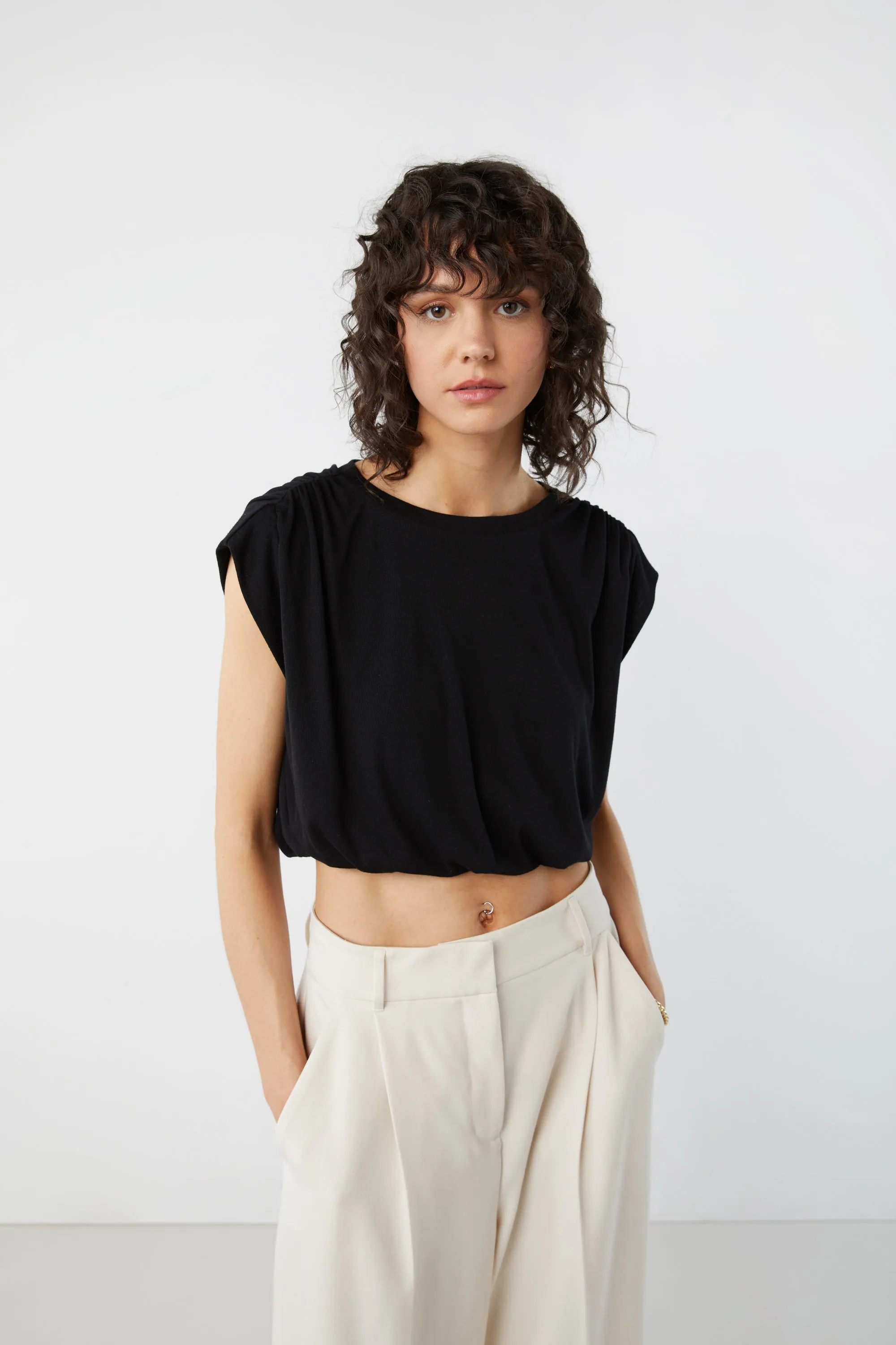 CROPPED WIDE TOP sold by OAK AND FORT