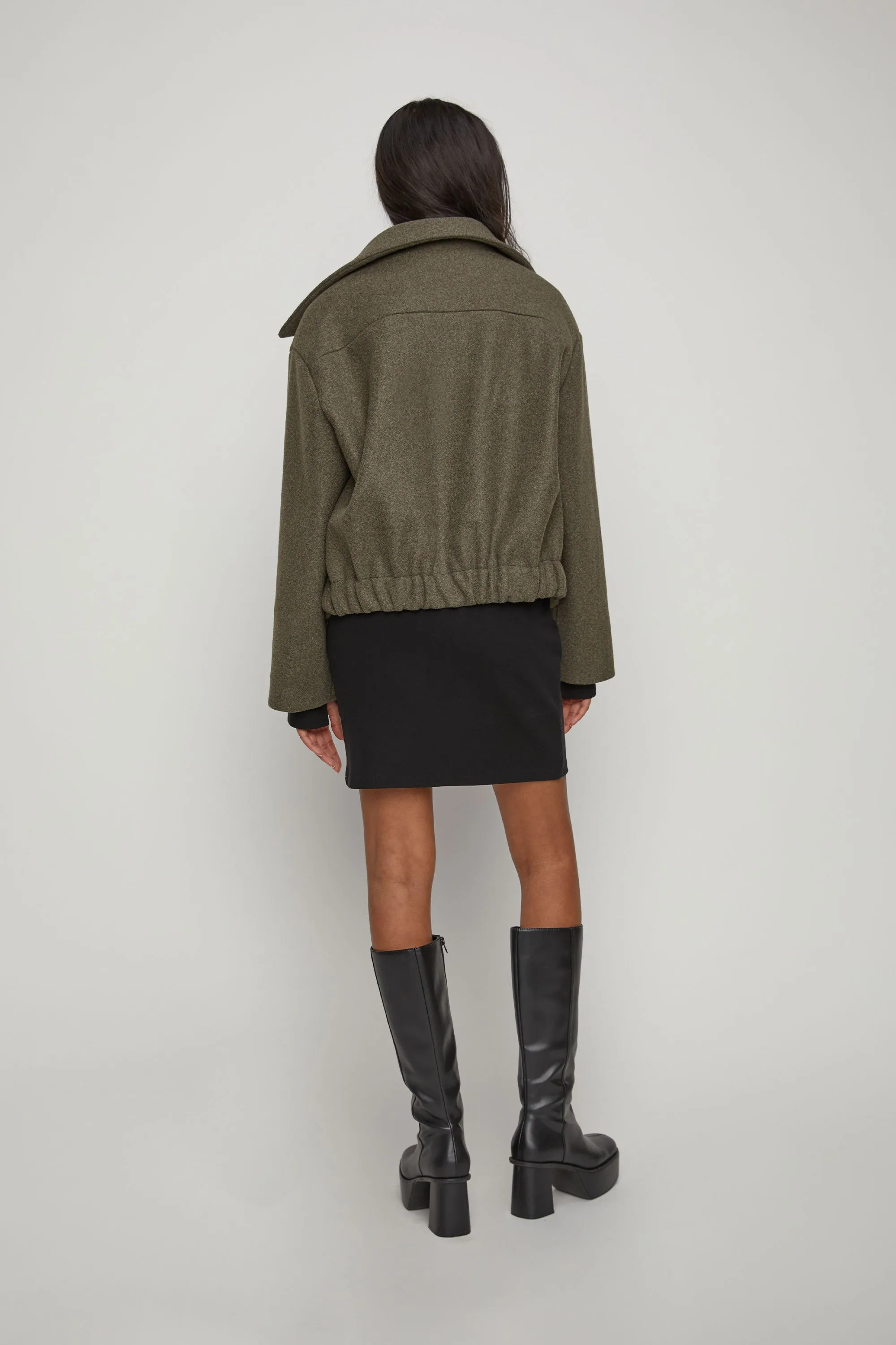 COLLARED SHORT JACKET sold by OAK AND FORT product image thumbnail 4