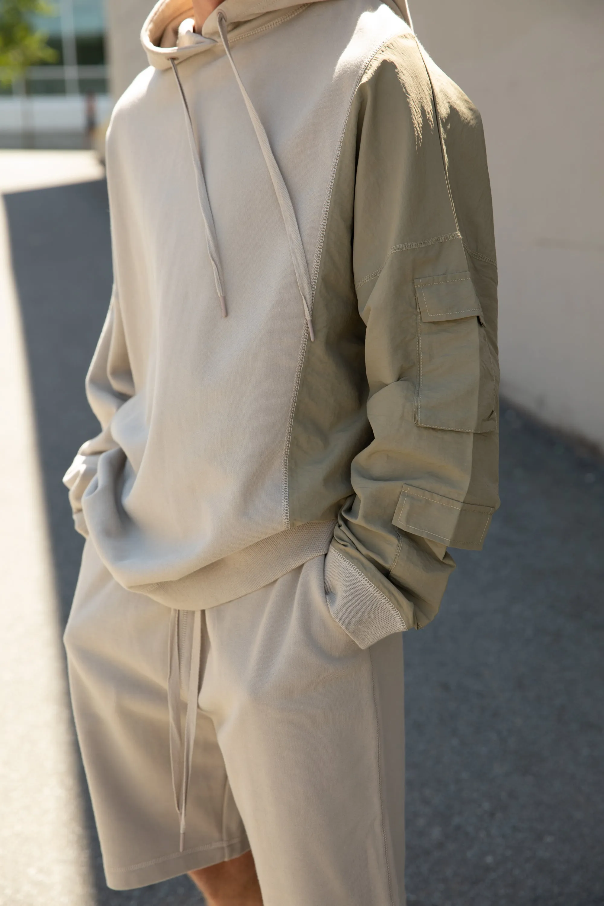 PANELED HOODIE sold by OAK AND FORT product image thumbnail 2