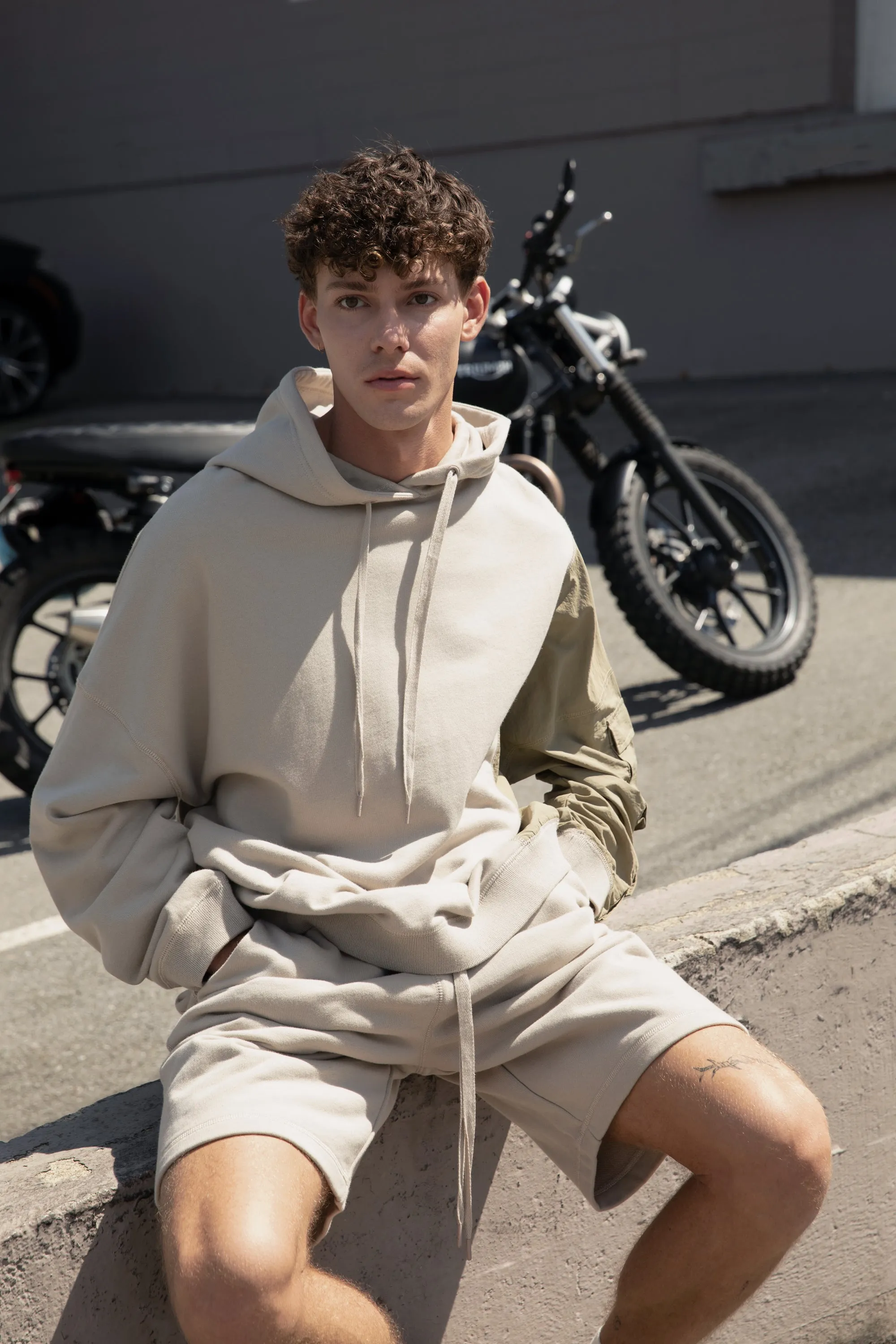PANELED HOODIE sold by OAK AND FORT product image thumbnail 3