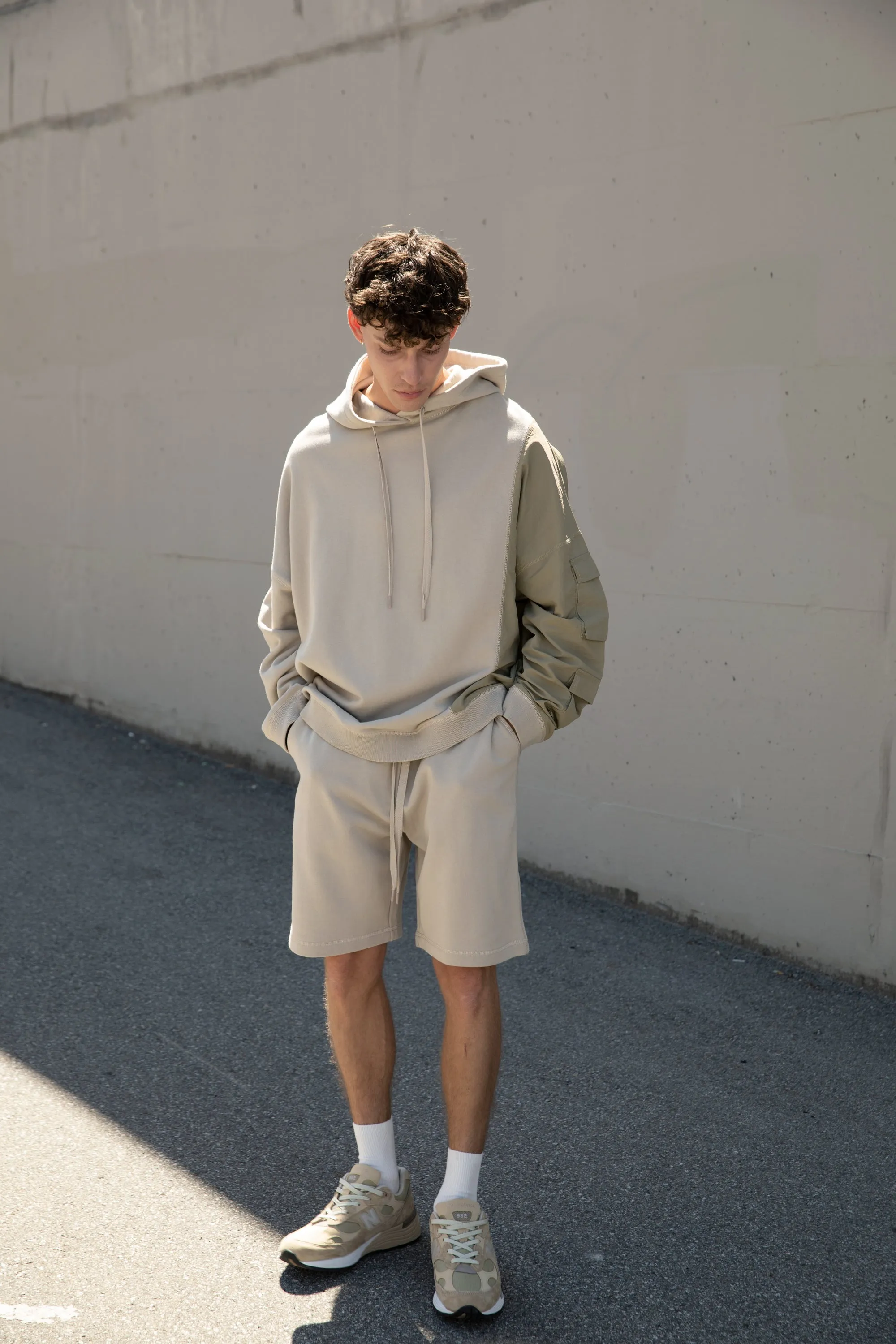 PANELED HOODIE sold by OAK AND FORT product image thumbnail 4