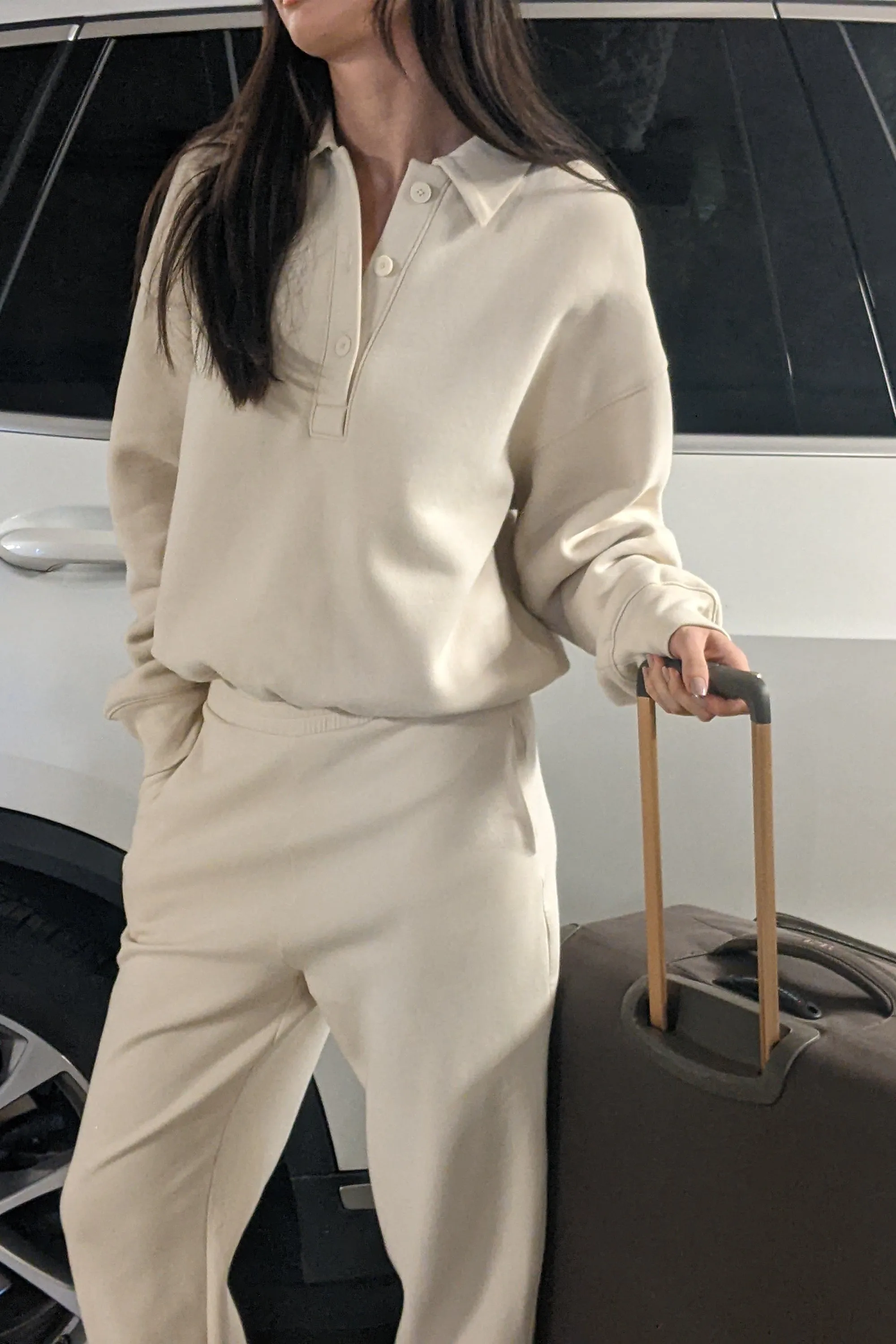 KNIT POLO TOP sold by OAK AND FORT product image thumbnail 4