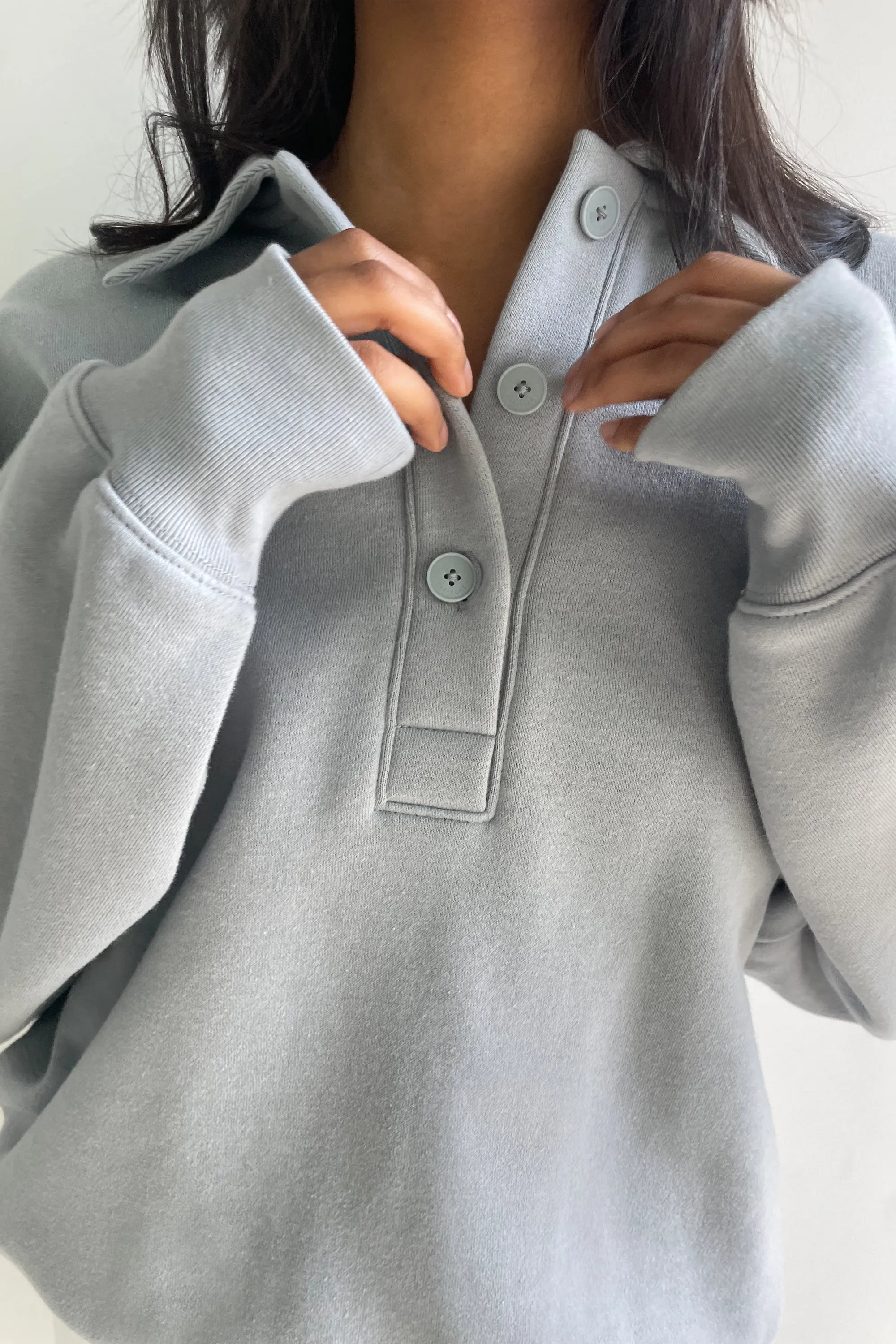 KNIT POLO TOP sold by OAK AND FORT product image thumbnail 2