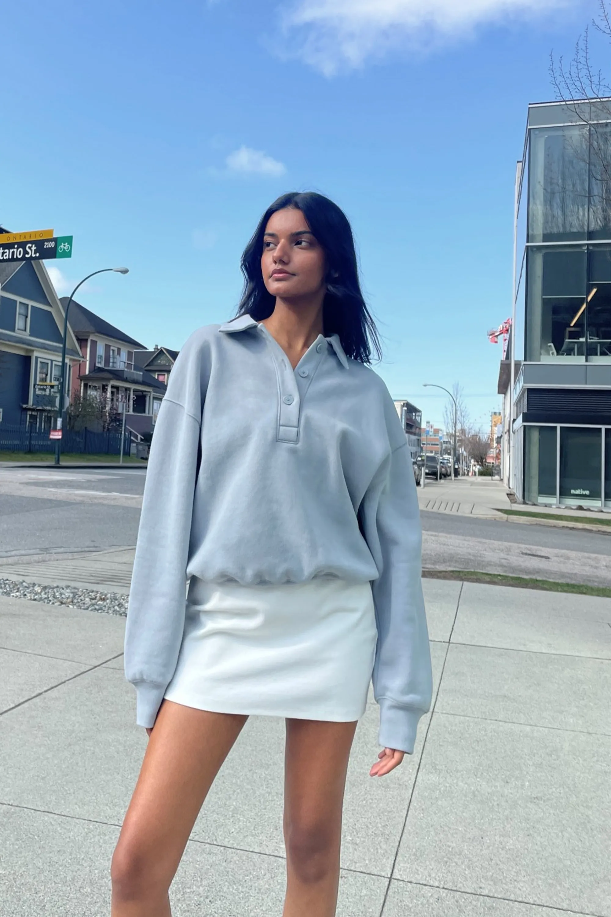 KNIT POLO TOP sold by OAK AND FORT