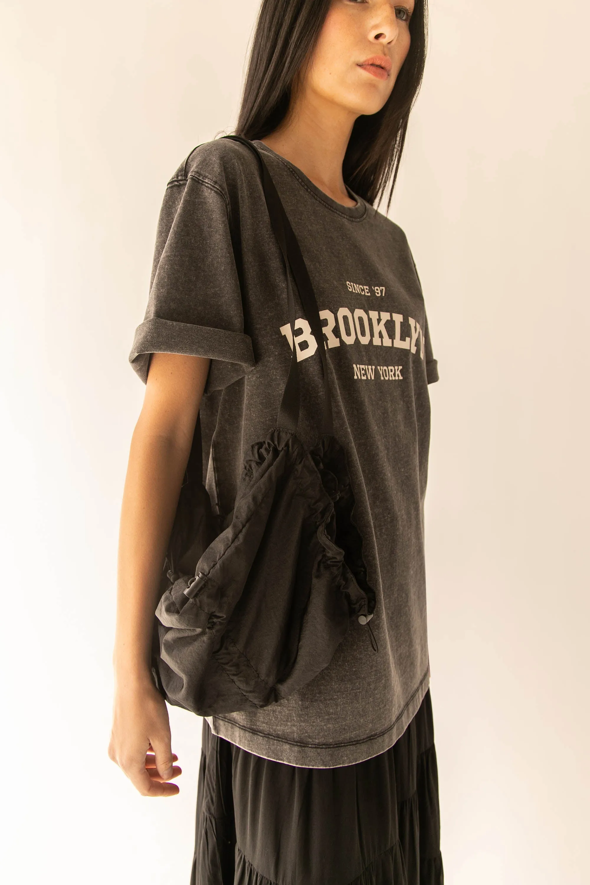 NYLON DRAWSTRING BACKPACK sold by OAK AND FORT