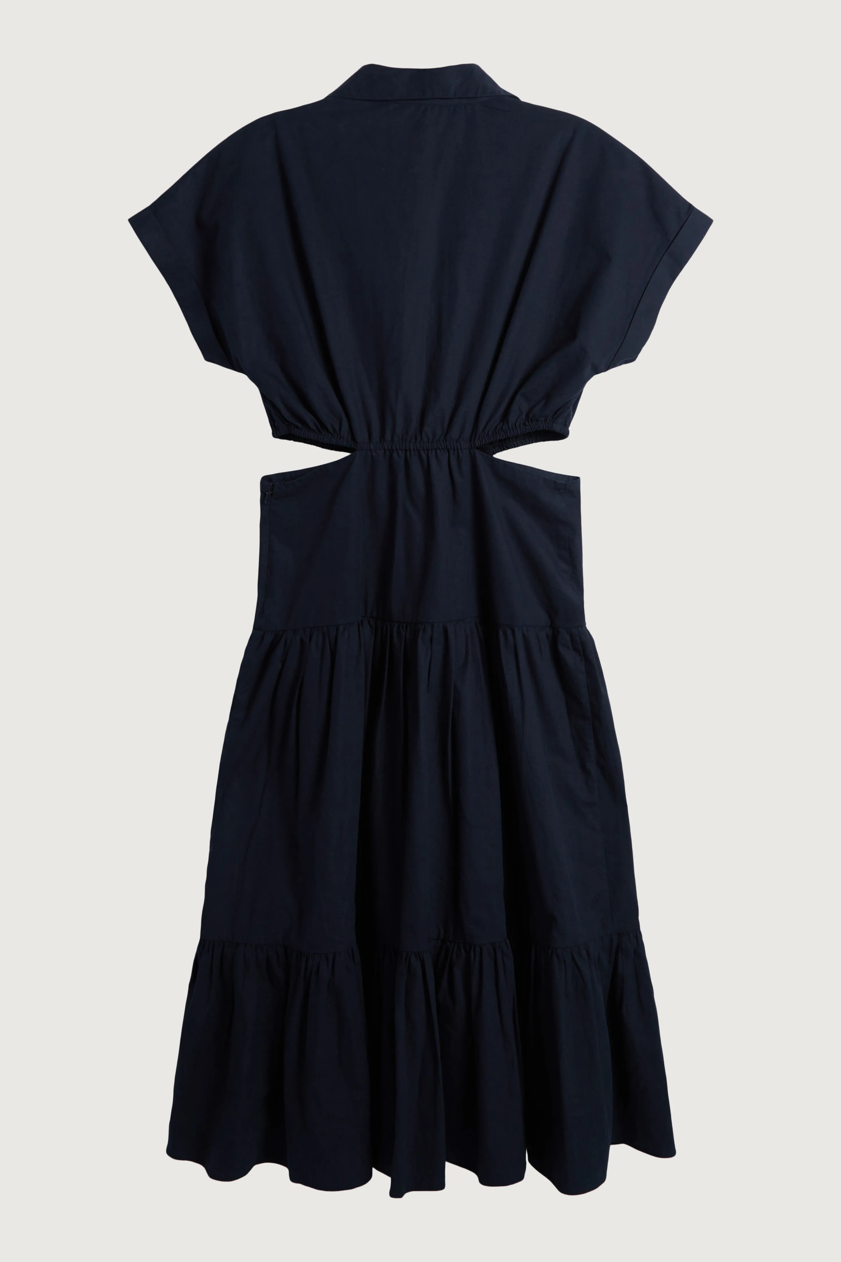 TIERED MIDI DRESS WITH CUTOUTS sold by OAK AND FORT product image thumbnail 4