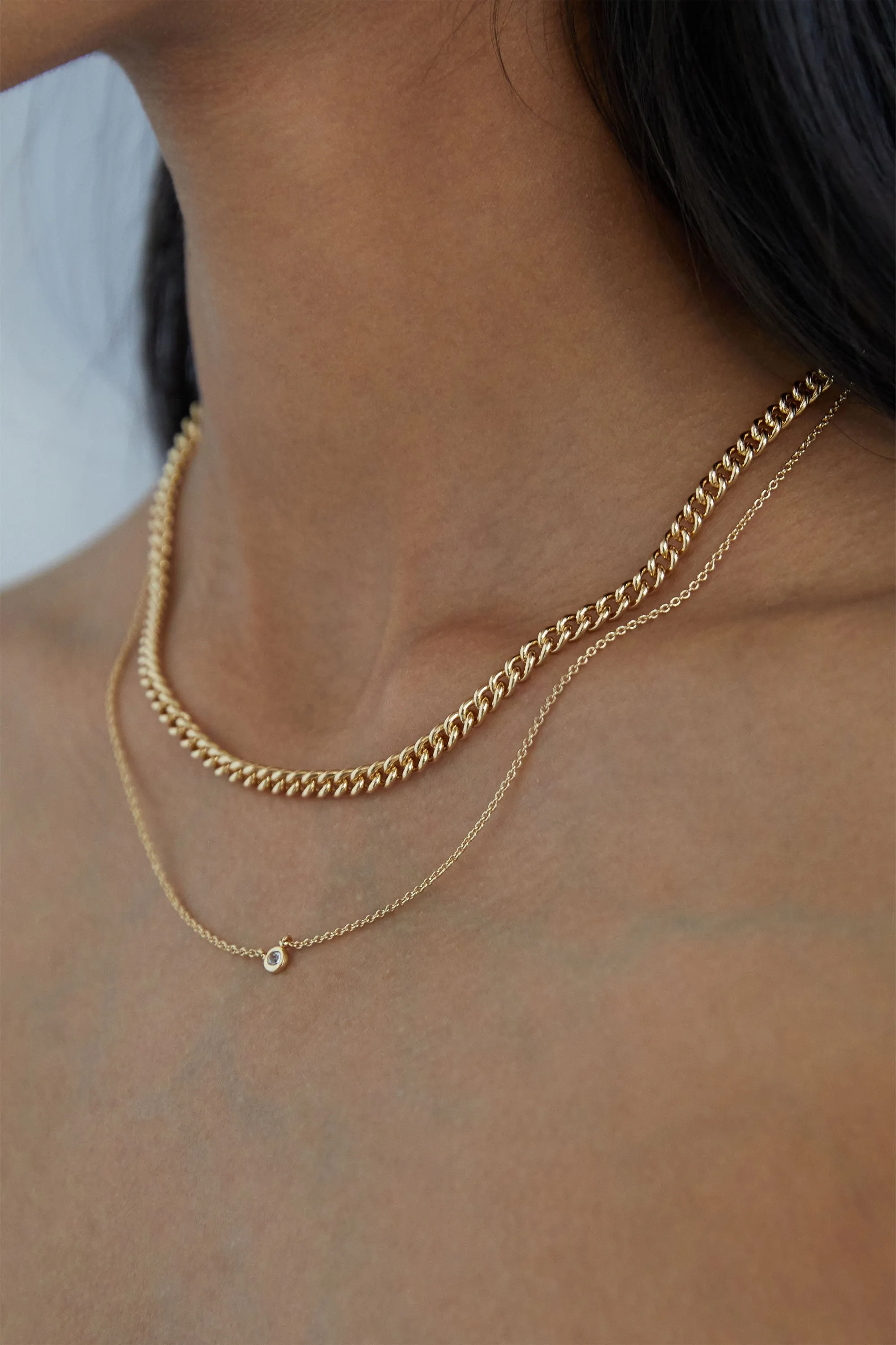 LAYERED CHAIN NECKLACE sold by OAK AND FORT product image thumbnail 3