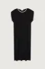 RIBBED CONTRAST TRIM DRESS sold by OAK AND FORT