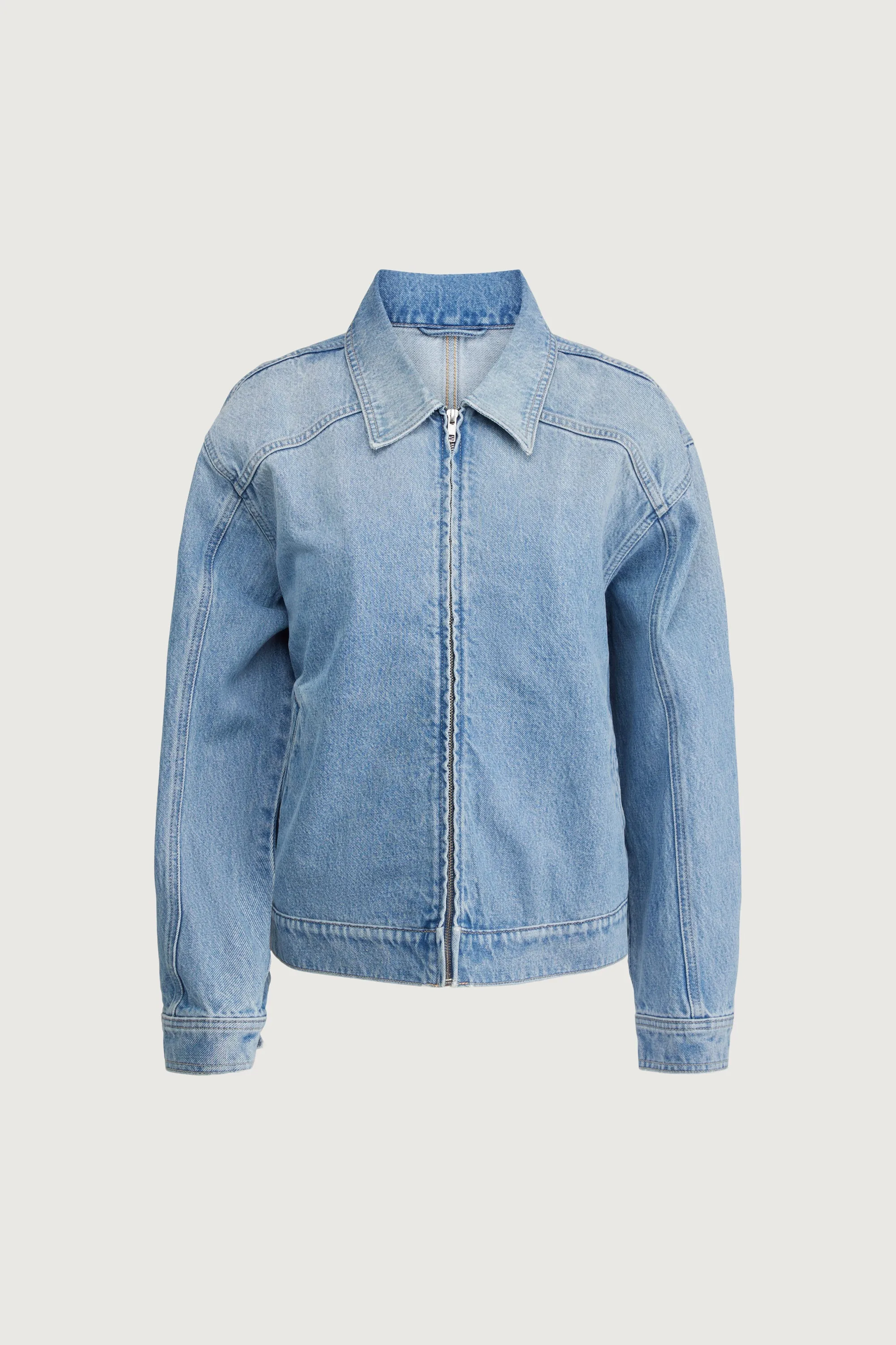 DENIM BOMBER JACKET sold by OAK AND FORT product image thumbnail 3