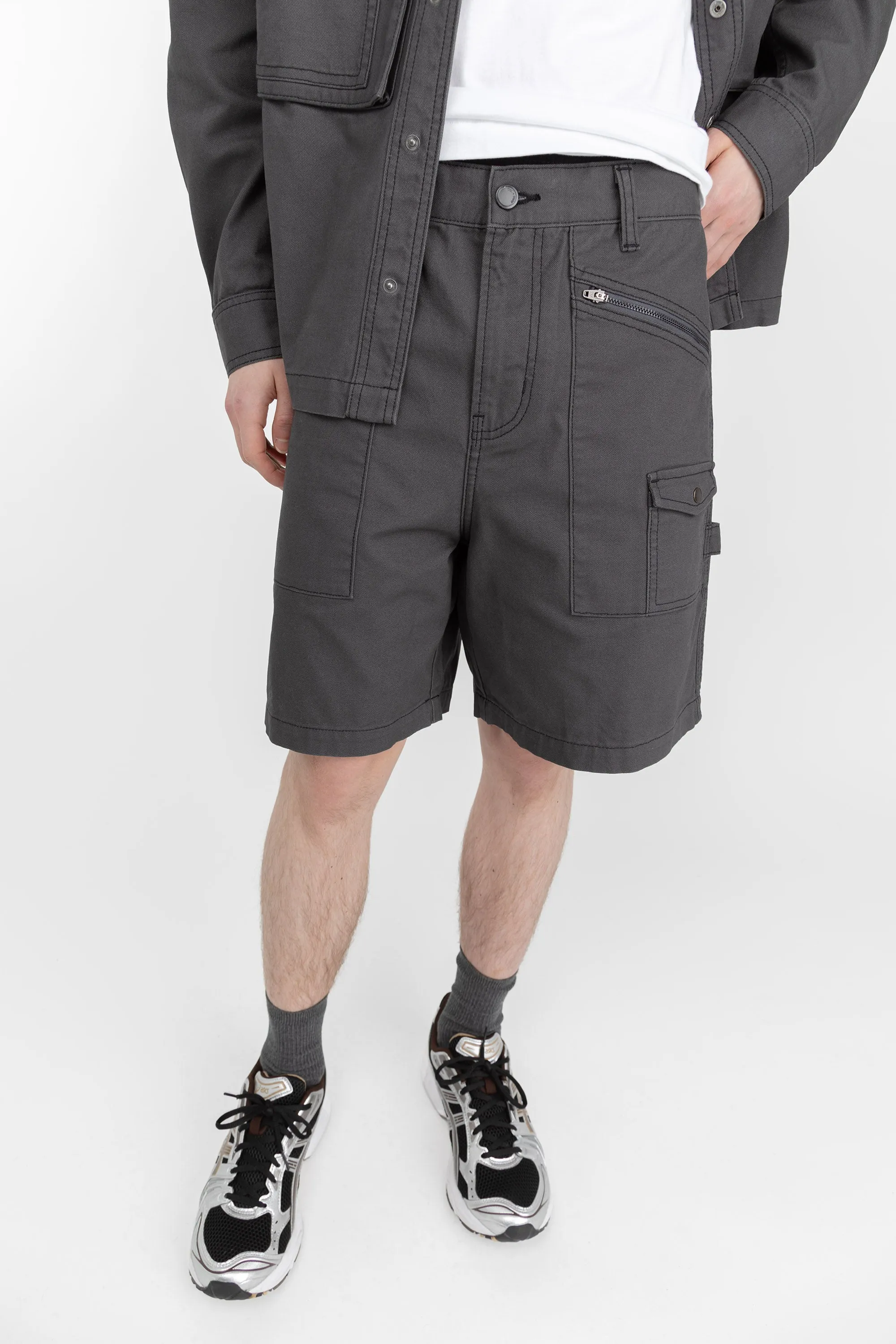 COTTON-TWILL CARGO SHORT sold by OAK AND FORT