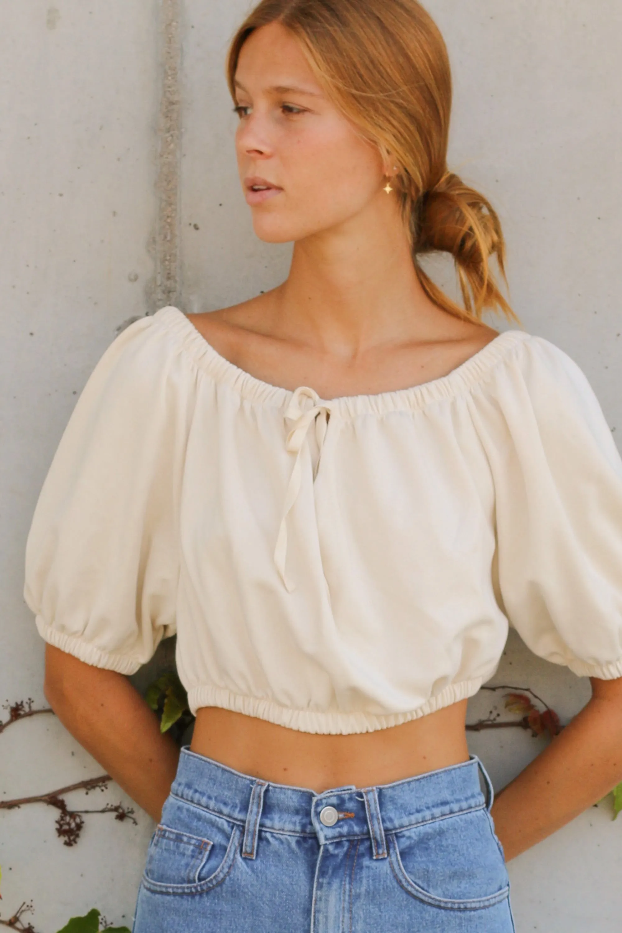 CROPPED BLOUSE sold by OAK AND FORT