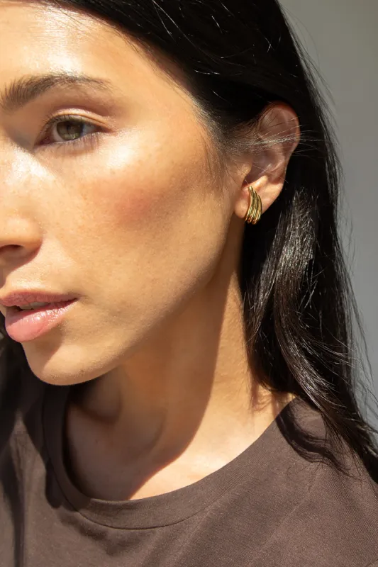 WAVY HOOP EARRING sold by OAK AND FORT